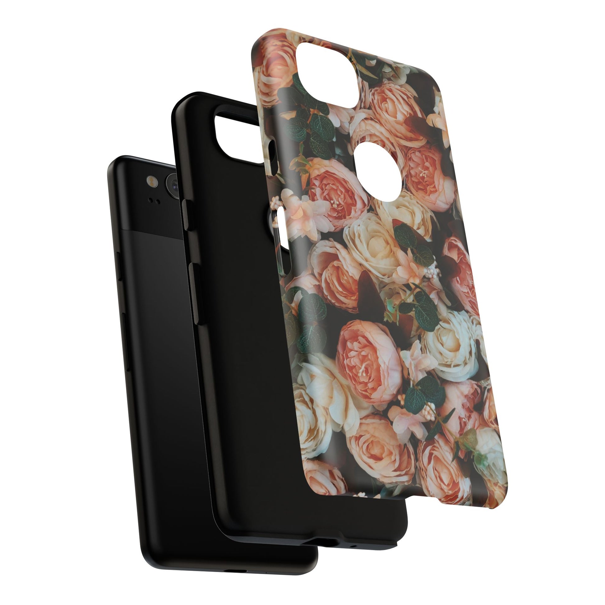Floral Phone Case - Tough Cases, Rose Design, Floral Protection, Gift for Her, Cute Mobile Cover, Eco-Friendly Case - FORMO
