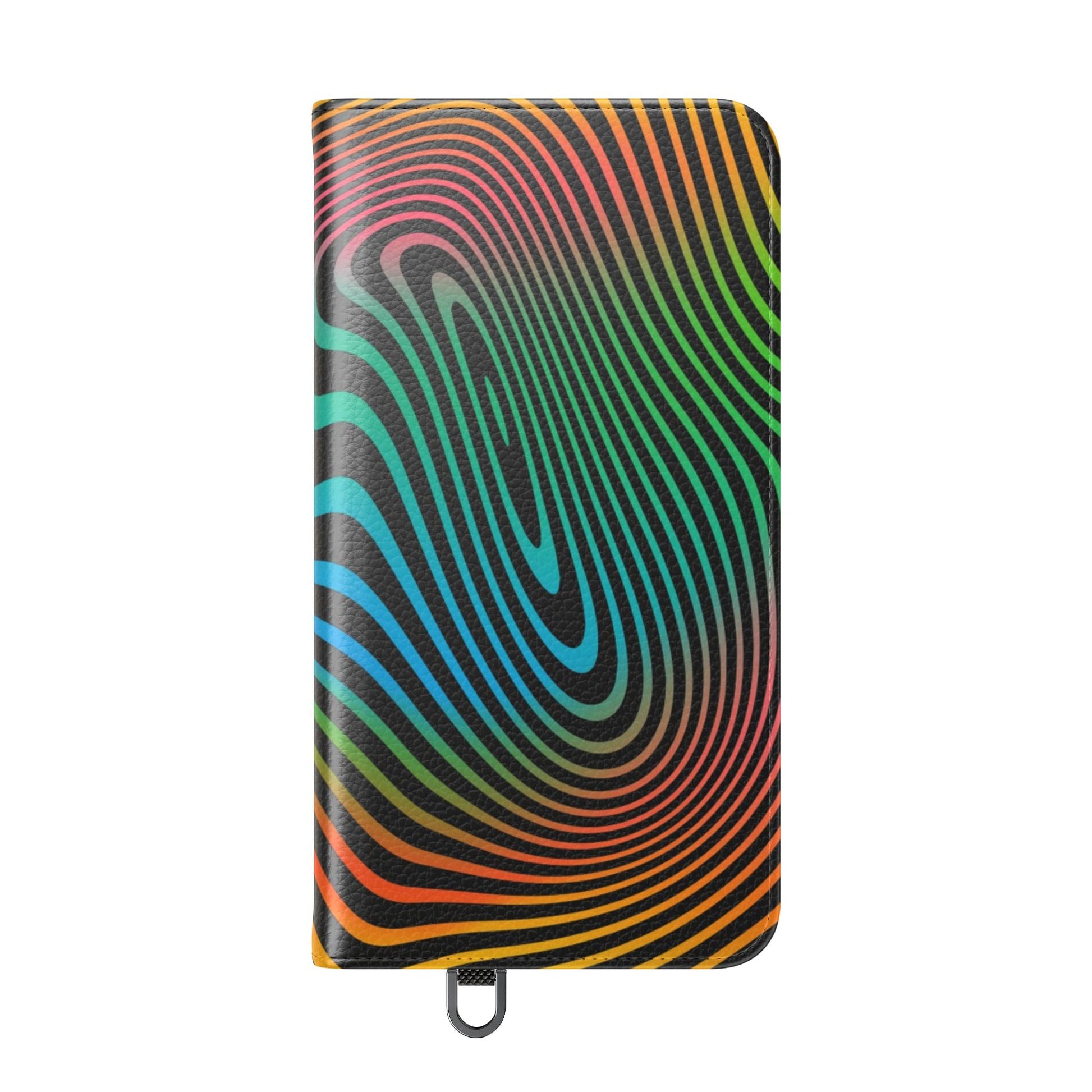 Vibrant Abstract Flip Case for Phone, Colorful Phone Wallet, Trendy Protective Cover, Unique Gift for Tech Lovers, Modern Accessories - FORMO