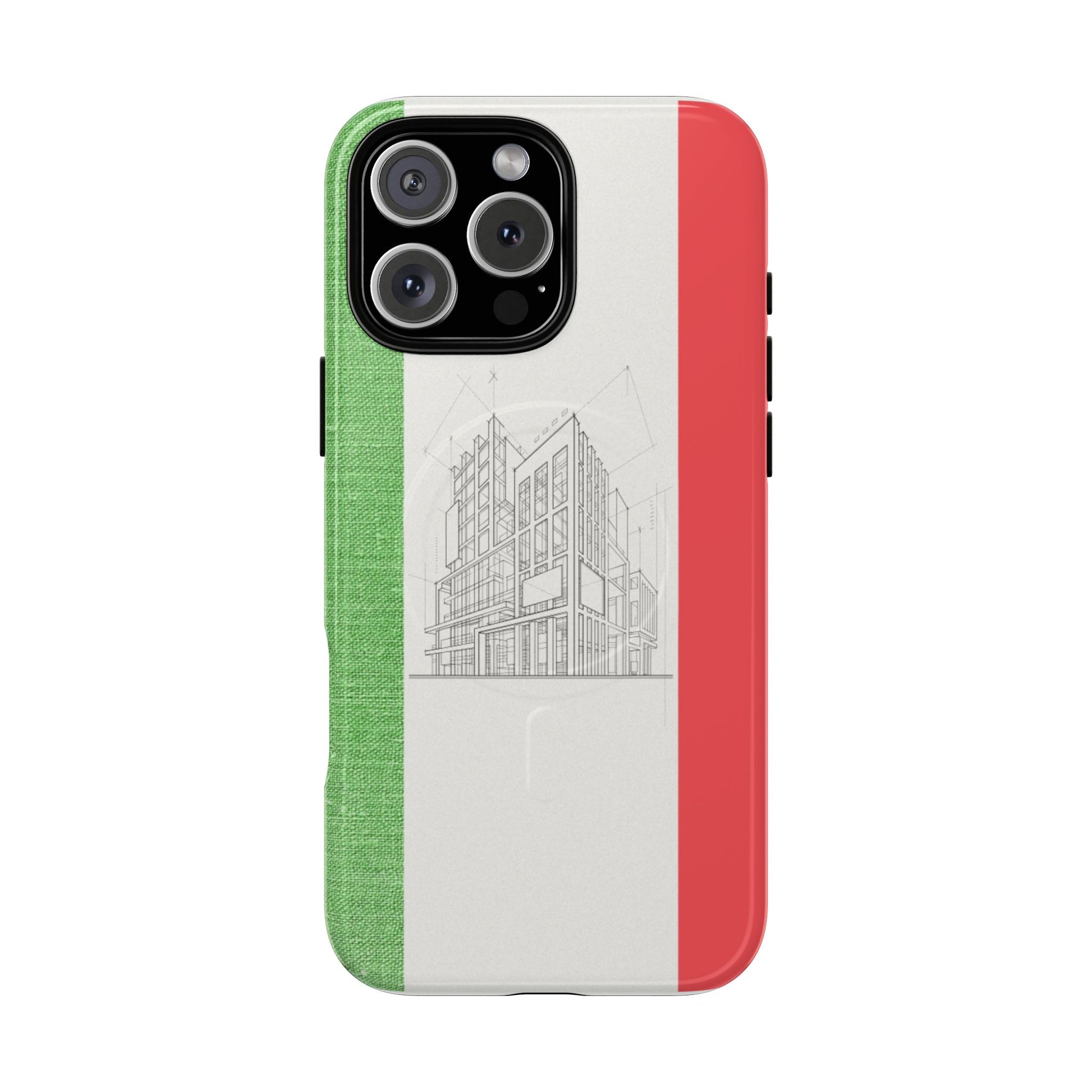 Italian Heritage Magnetic Phone Case, Stylish Phone Cover, Durable Magnet Case, Unique Gift for Travelers, Italian Culture Decor