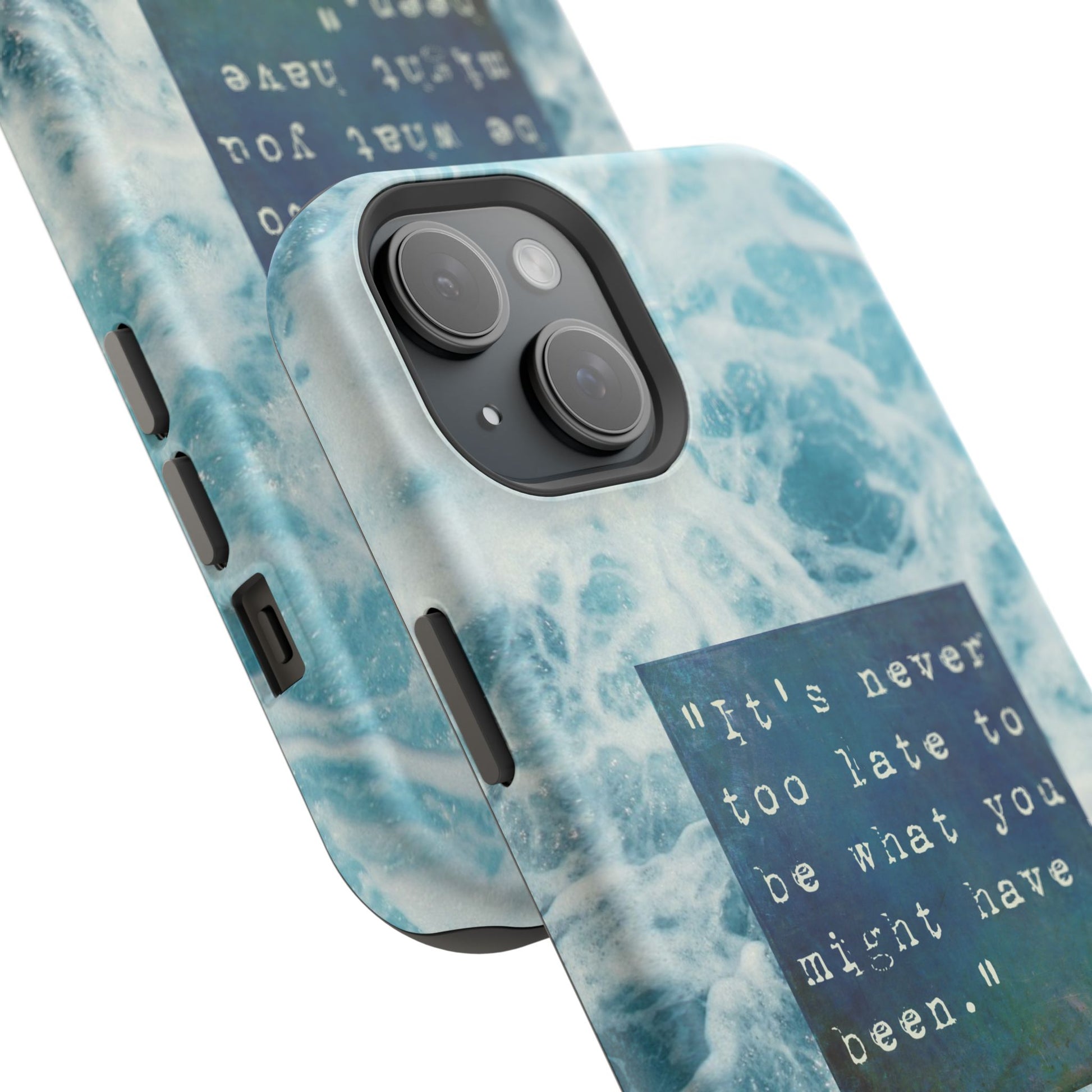 Inspirational Magnetic Phone Cases, Perfect Gift for Students, Motivational Phone Cover, Stylish Tough Case, Ocean Design Case, Fits iPhone - FORMO