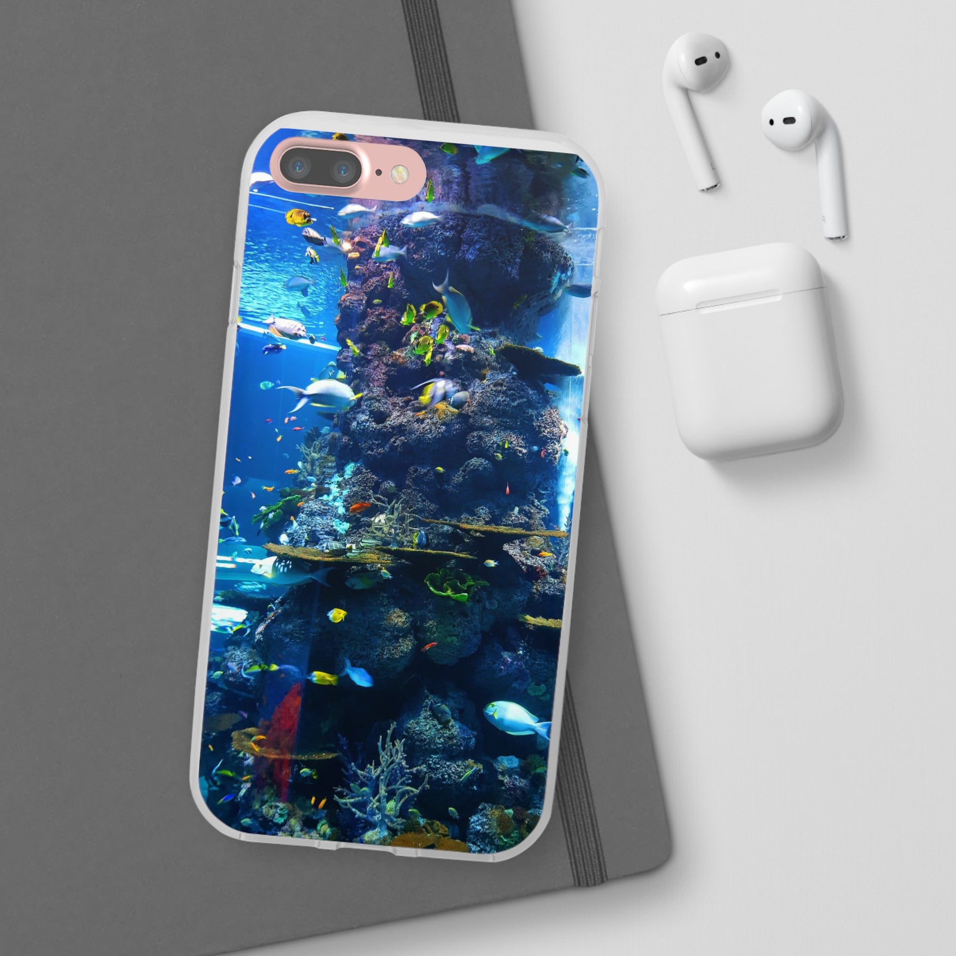 Underwater Paradise Phone Case, Flexible Mobile Cover, Ocean Lover Gift, Marine Life, Beach Decor, Sea Life Accessories - FORMO
