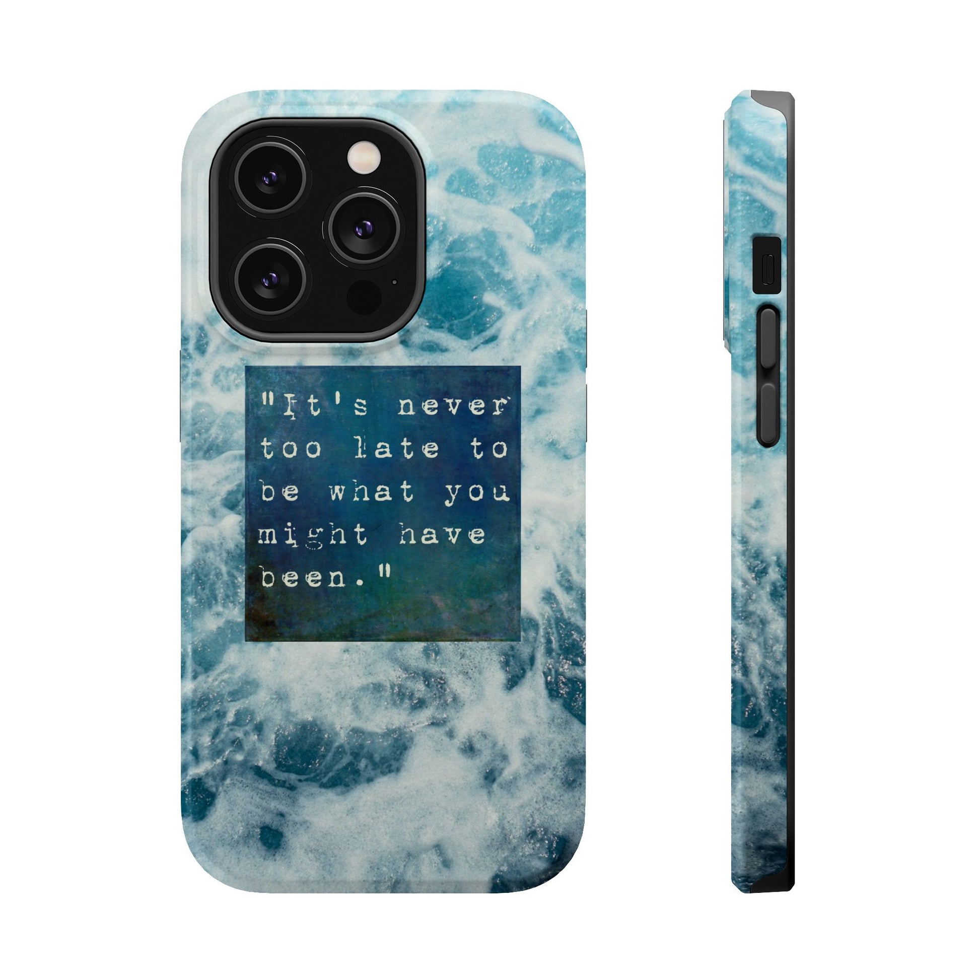 Inspirational Magnetic Phone Cases, Perfect Gift for Students, Motivational Phone Cover, Stylish Tough Case, Ocean Design Case, Fits iPhone - FORMO