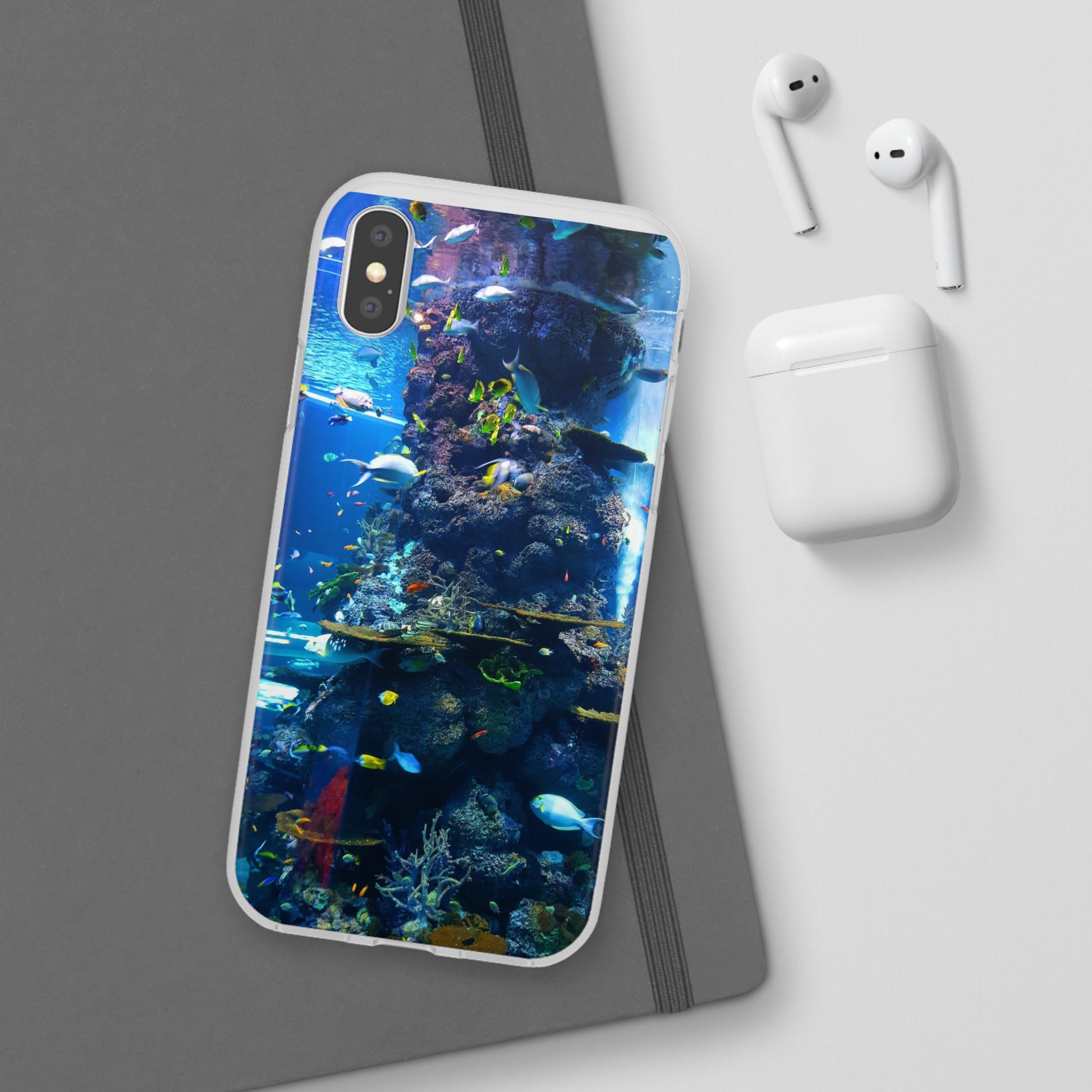 Underwater Paradise Phone Case, Flexible Mobile Cover, Ocean Lover Gift, Marine Life, Beach Decor, Sea Life Accessories - FORMO