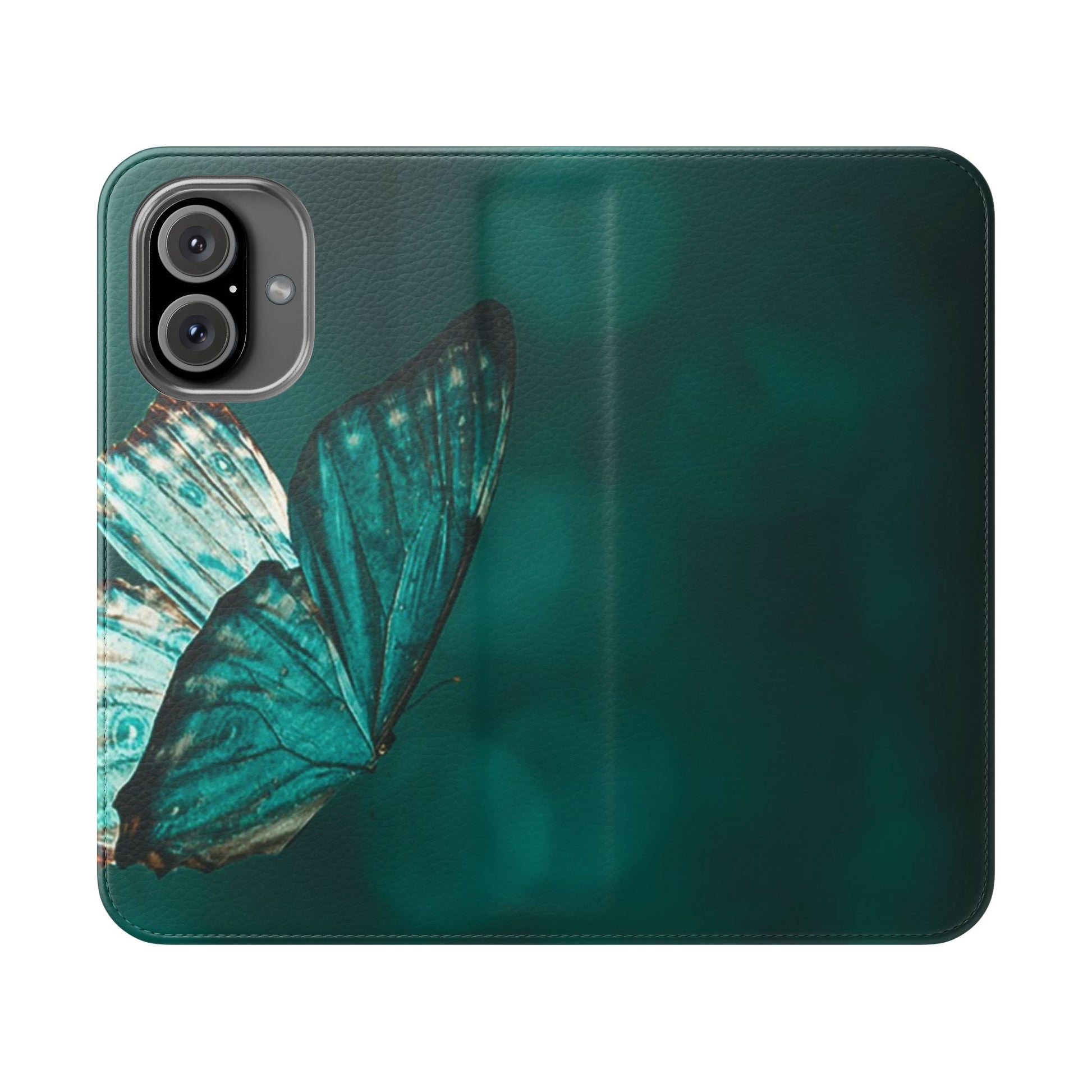 Butterfly Flip Case - Elegant Phone Wallet Cover, Nature Lovers, Gift for Her, Sustainable Fashion, Personalized Mobile Accessory - FORMO