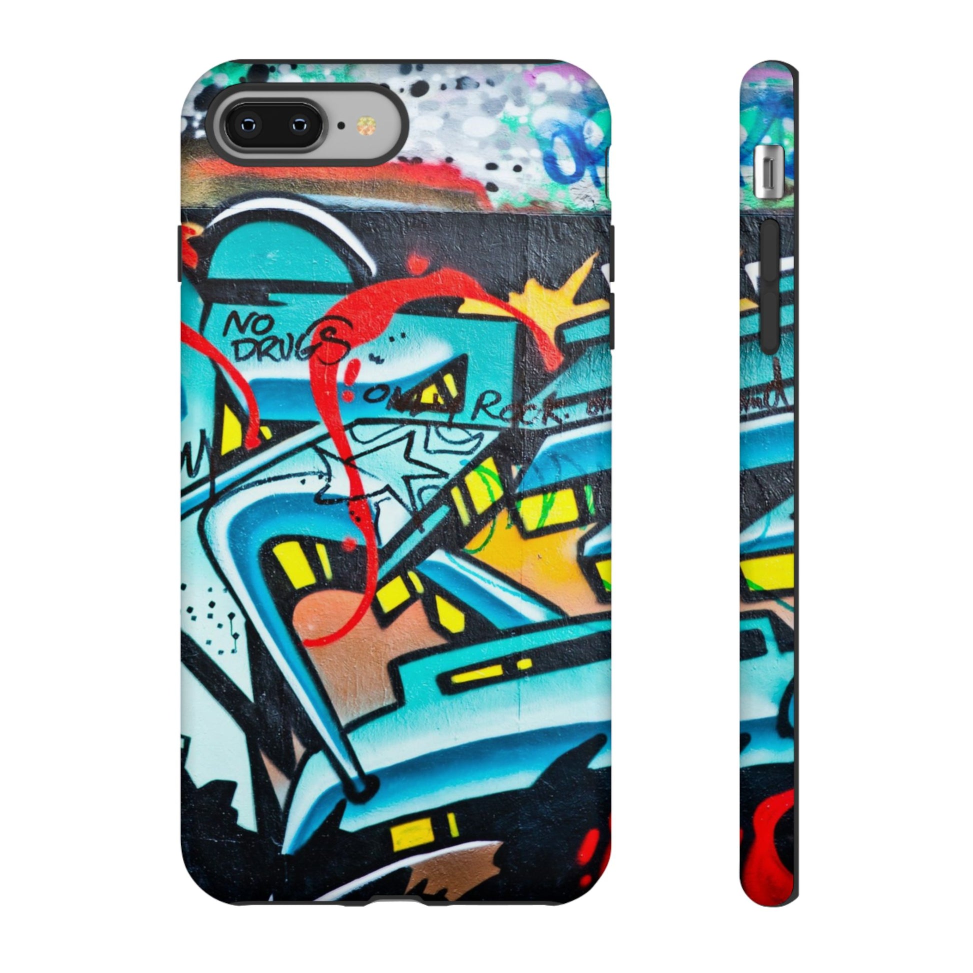 Edgy Phone Case with Graffiti Design, Tough Phone Case for Artists, Urban Style Phone Accessory, Graffiti Art Case, Unique Gift for Teens - FORMO