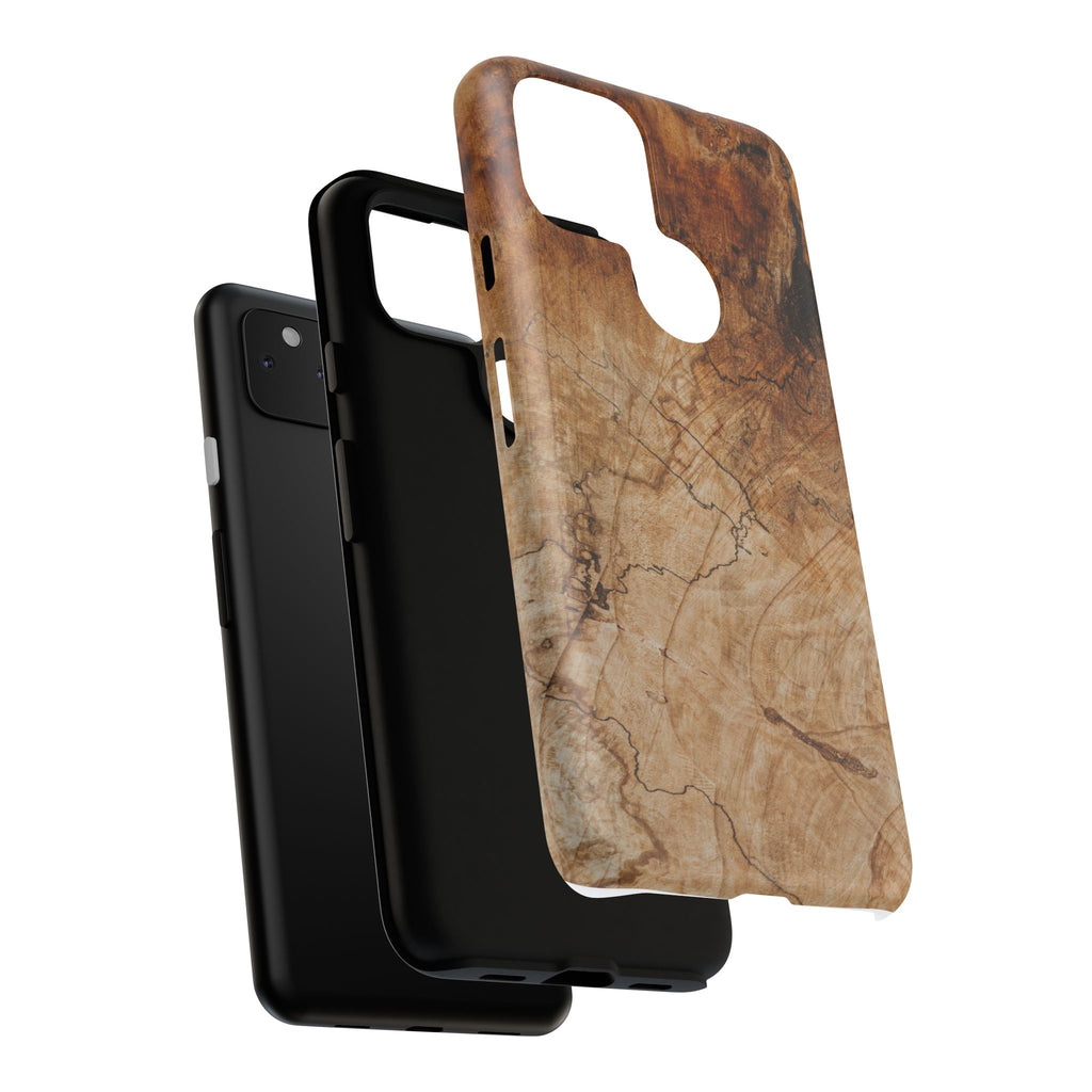 Woodland-Inspired Phone Case | Tough Cases, Natural Wood Grain Cover, Rustic Tech Accessory, Nature Lover Gift, Eco-Friendly - FORMO