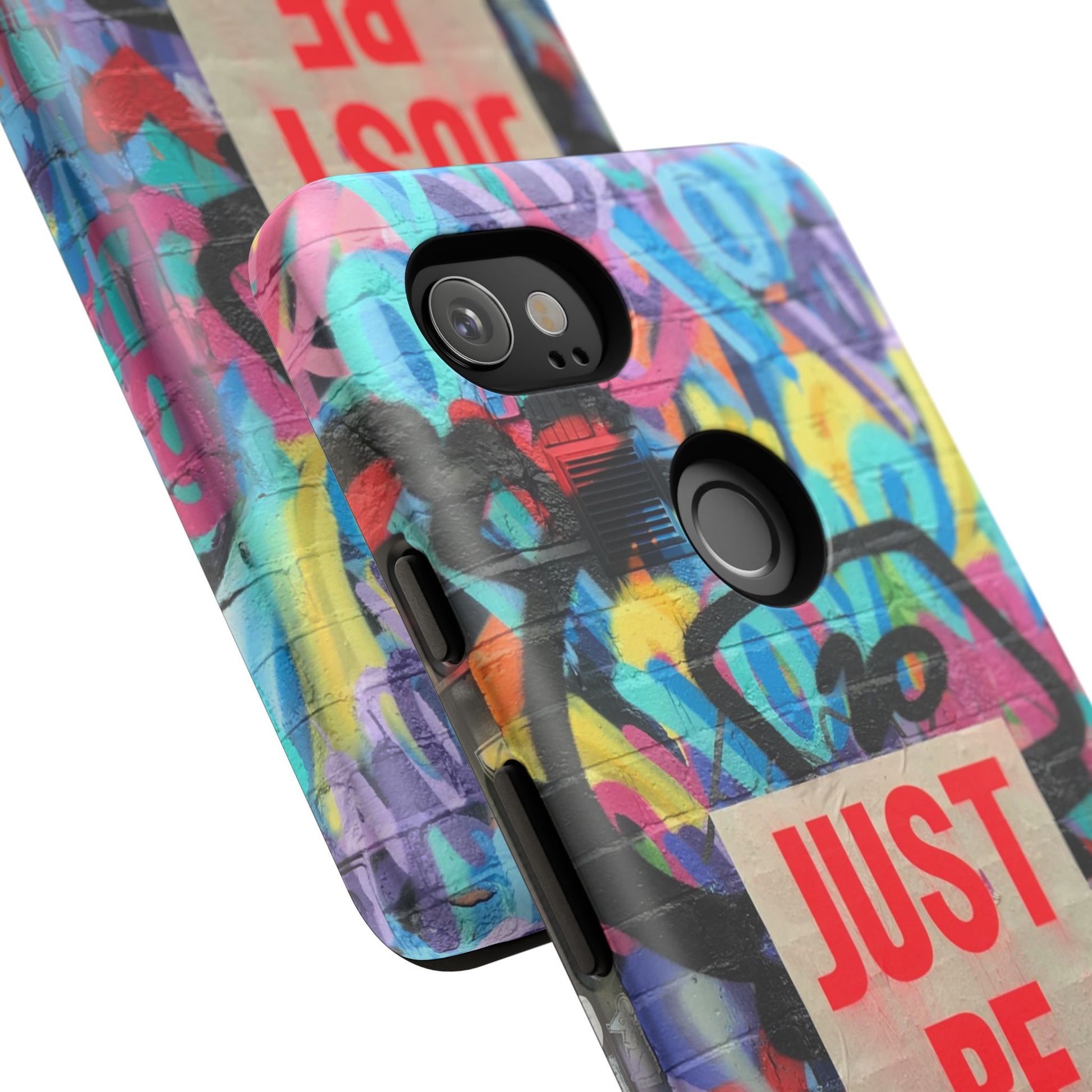 Colorful Phone Case - Just Be Nice Design, Motivational Gift, Phone Accessories, Unique Custom Case, Positive Vibe Tech Gear - FORMO
