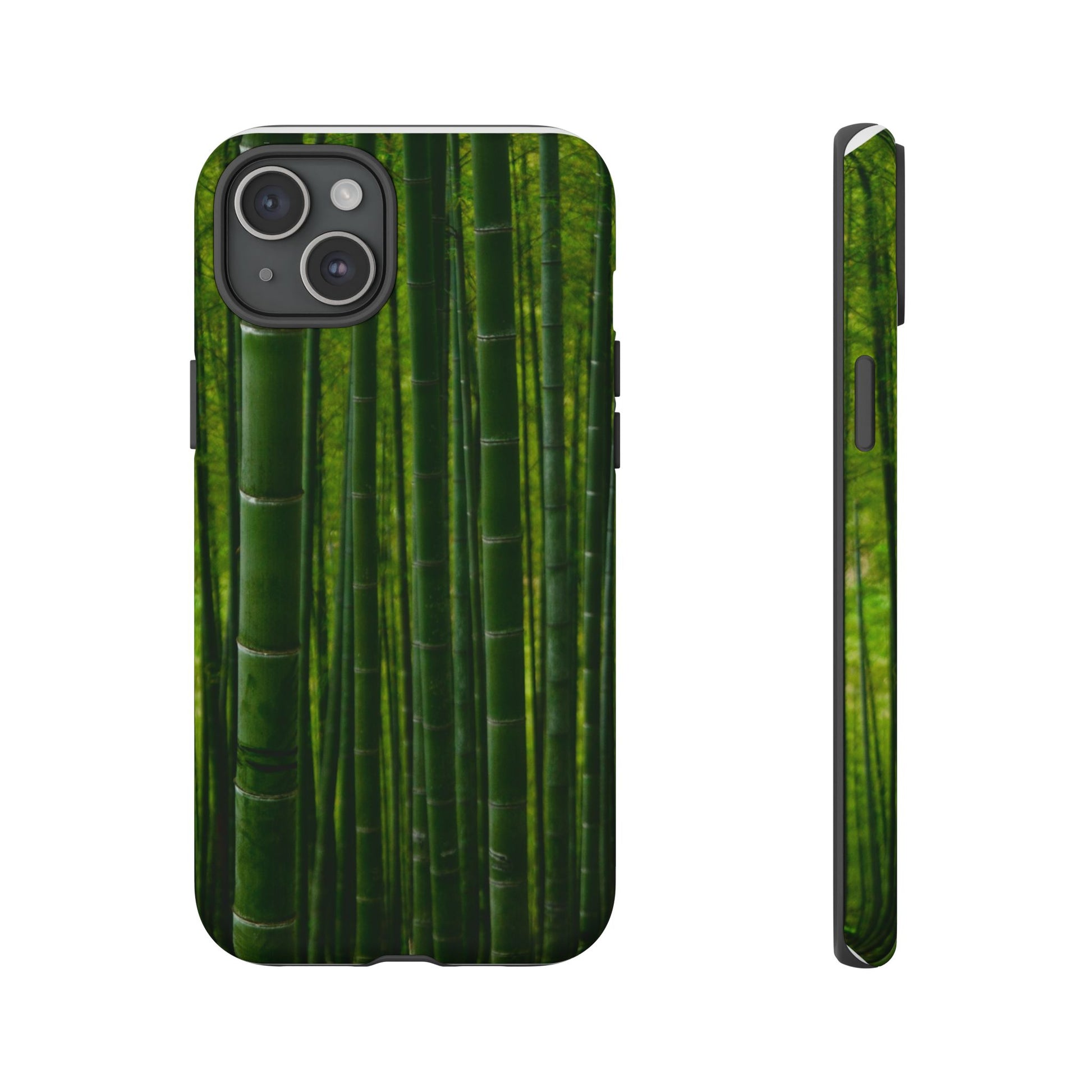 Bamboo Phone Case - Tough Cases, Nature Lover Gift, Eco-Friendly Phone Accessory, Greenery Design, Unique Smartphone Cover - FORMO