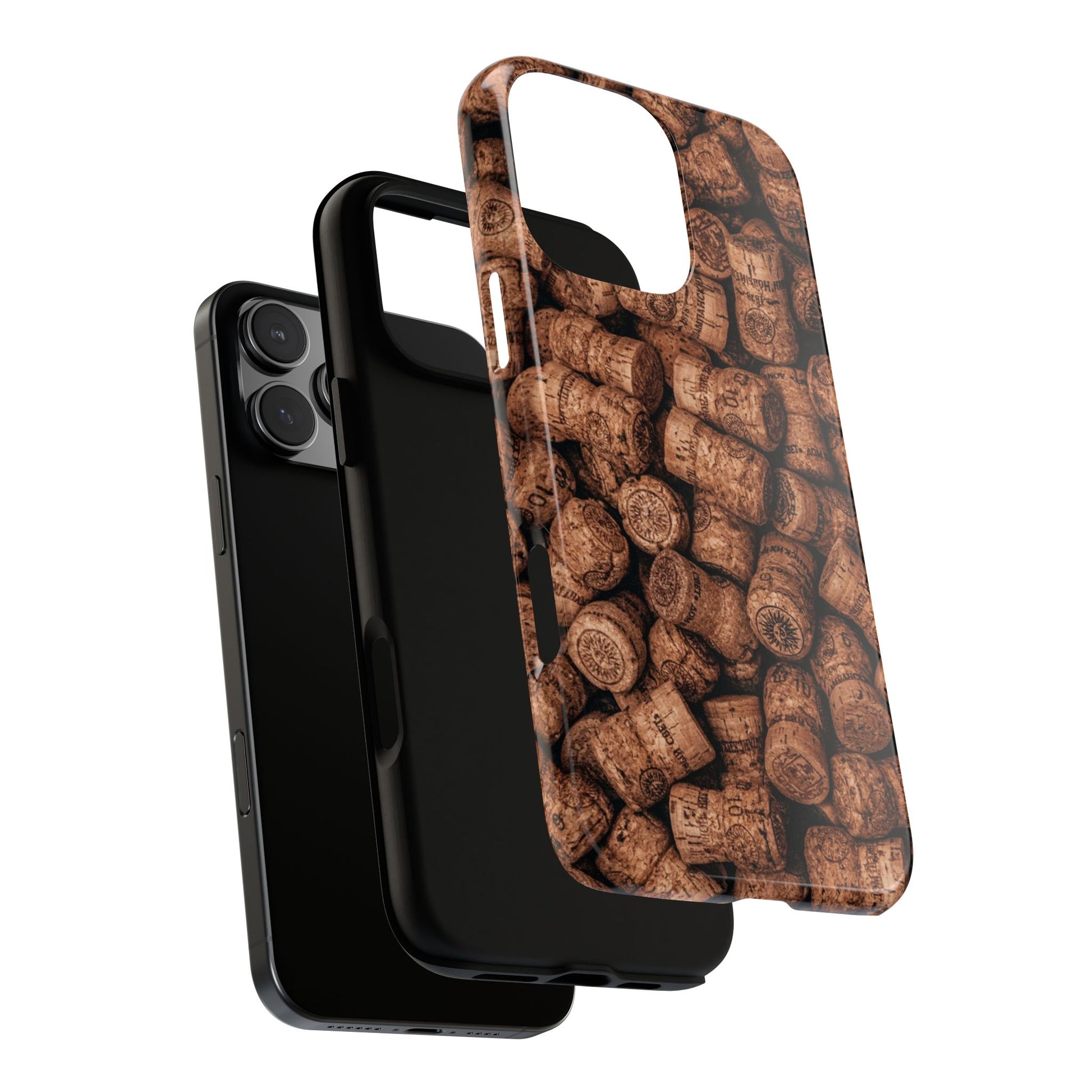 Cork Pattern Phone Case - Eco-Friendly, Vintage Style, Rustic Gifts for Wine Lovers, Housewarming, Birthday, Unique Gift - FORMO