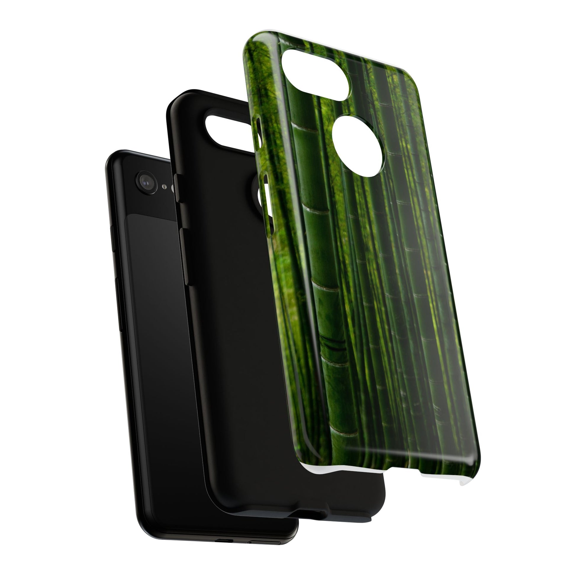 Bamboo Phone Case - Tough Cases, Nature Lover Gift, Eco-Friendly Phone Accessory, Greenery Design, Unique Smartphone Cover - FORMO
