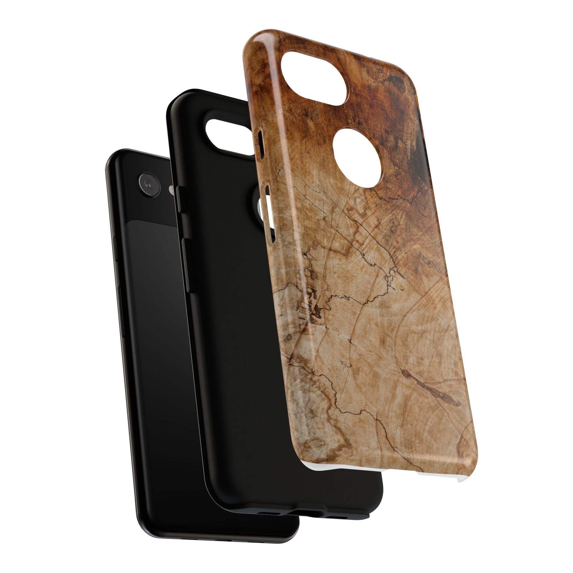 Woodland-Inspired Phone Case | Tough Cases, Natural Wood Grain Cover, Rustic Tech Accessory, Nature Lover Gift, Eco-Friendly - FORMO