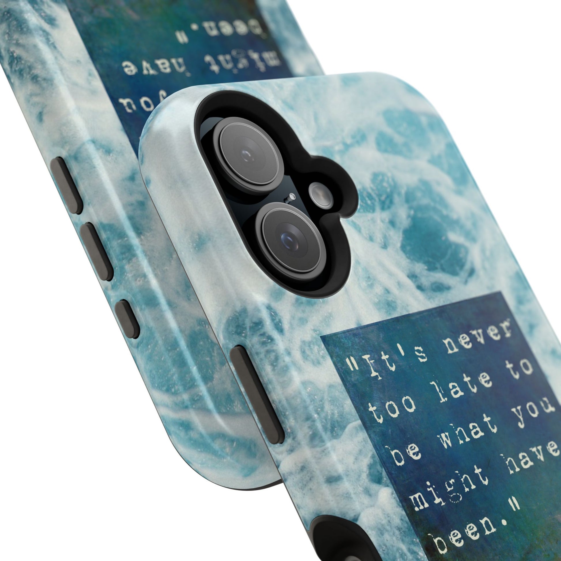 Inspirational Magnetic Phone Cases, Perfect Gift for Students, Motivational Phone Cover, Stylish Tough Case, Ocean Design Case, Fits iPhone - FORMO