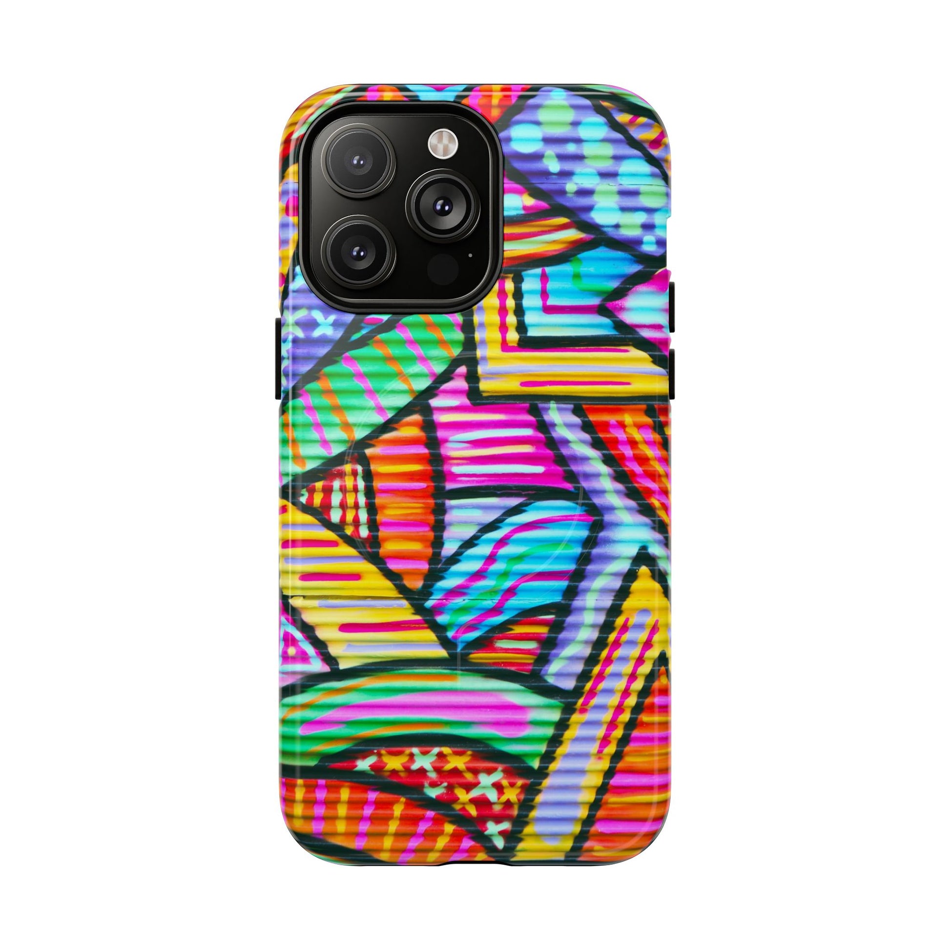 Vibrant Tough Magnetic Phone Case, Colorful Phone Cover, Artistic Mobile Protection, Unique Gift for Tech Lovers, Phone Accessories - FORMO