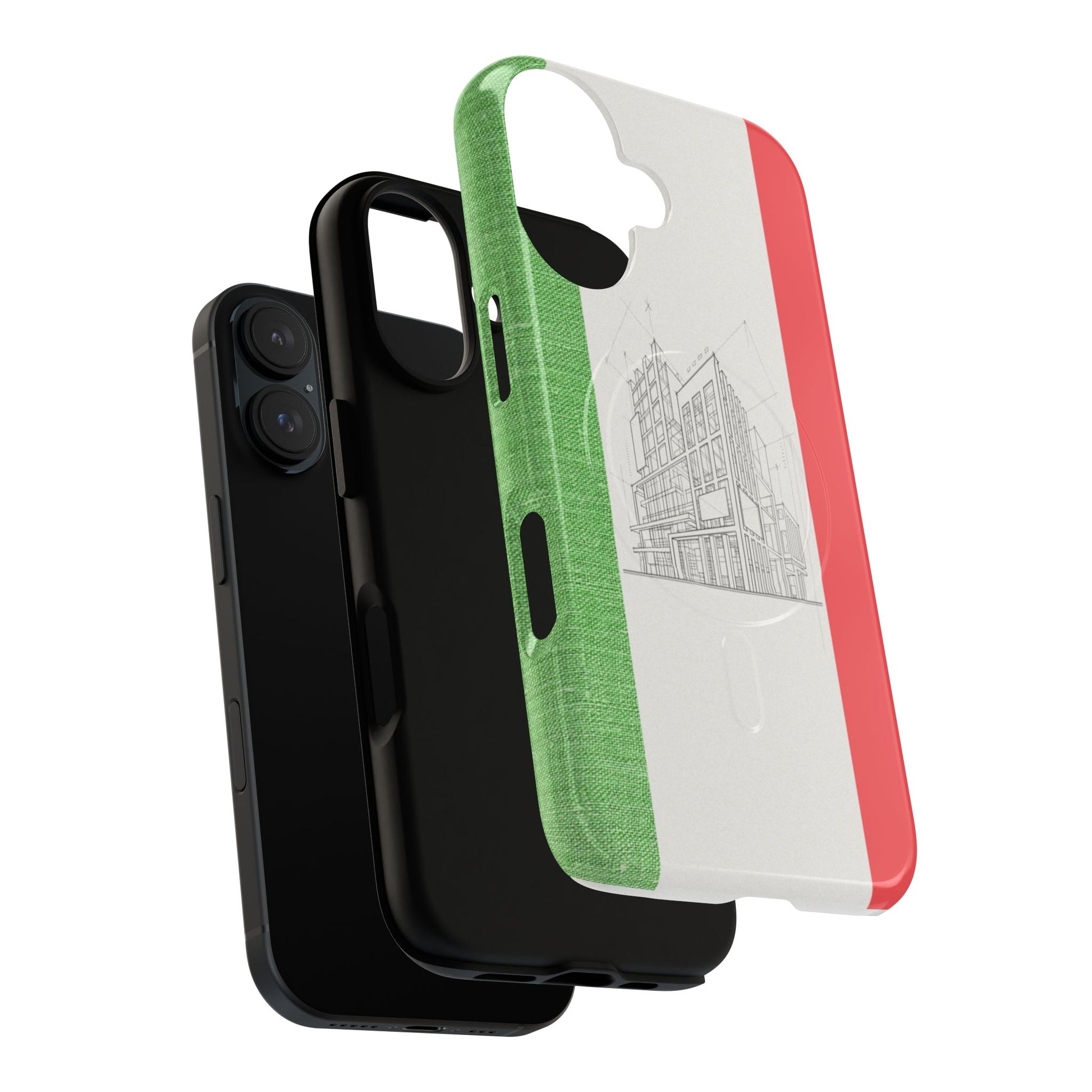 Italian Heritage Magnetic Phone Case, Stylish Phone Cover, Durable Magnet Case, Unique Gift for Travelers, Italian Culture Decor