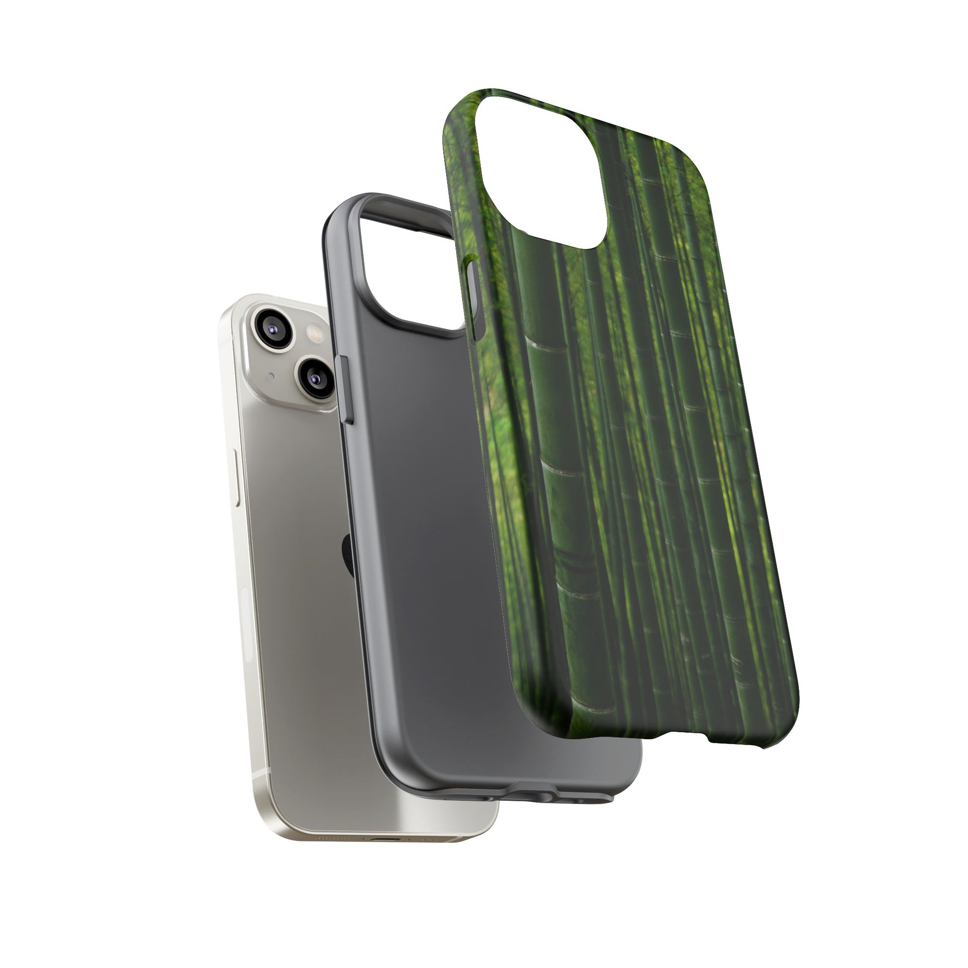 Bamboo Phone Case - Tough Cases, Nature Lover Gift, Eco-Friendly Phone Accessory, Greenery Design, Unique Smartphone Cover - FORMO