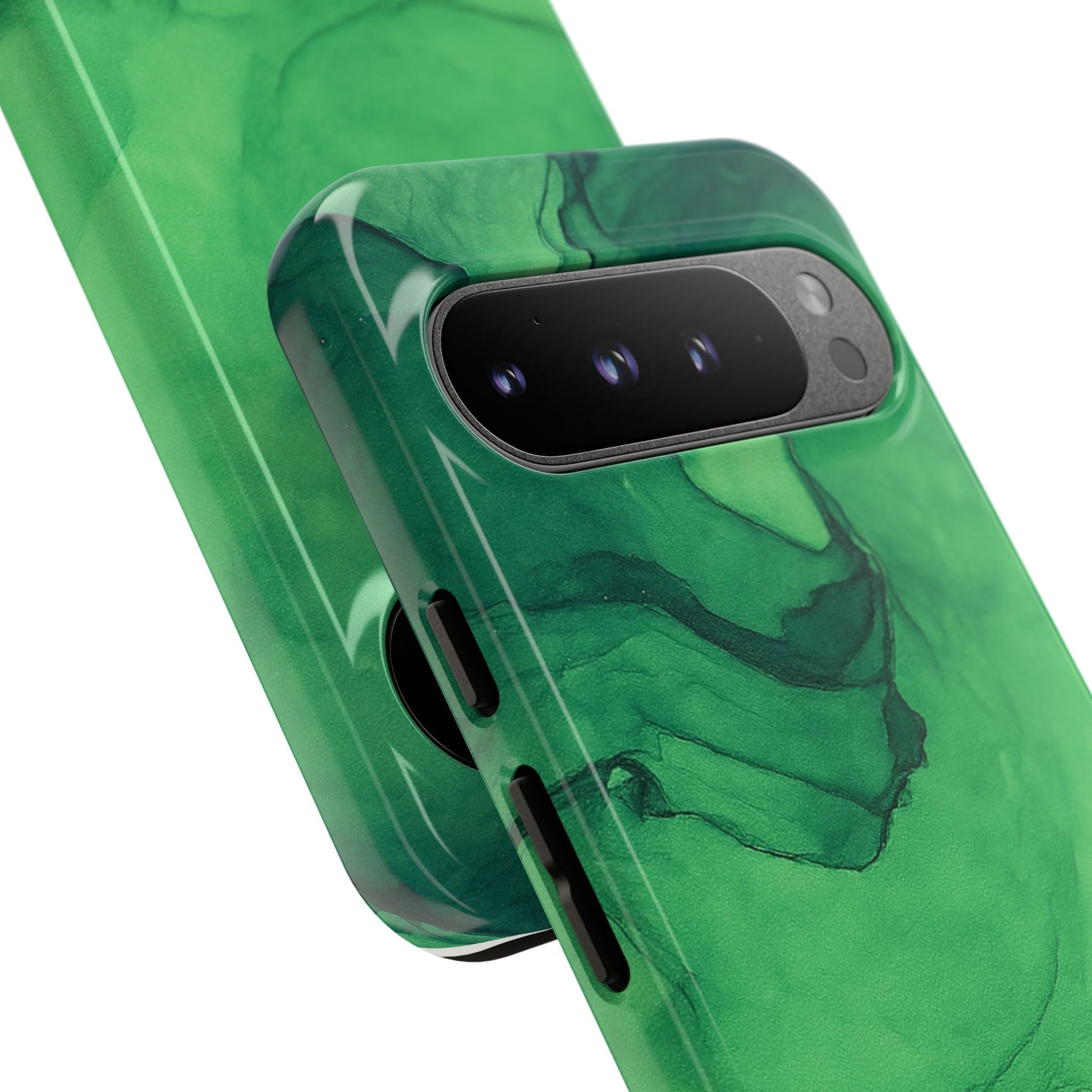Stylish Phone Case for Nature Lovers, Tough Cases, Green Marble Design, Organic Aesthetic, Unique Gift, Eco-friendly Accessories