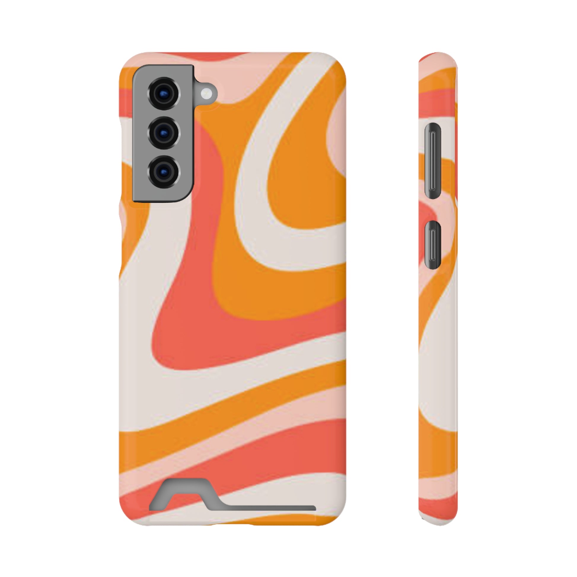 Trendy Phone Case with Card Holder, Boho Phone Accessory, Stylish Mobile Cover, Functional Gift for Friends, Perfect for Everyday Use - FORMO