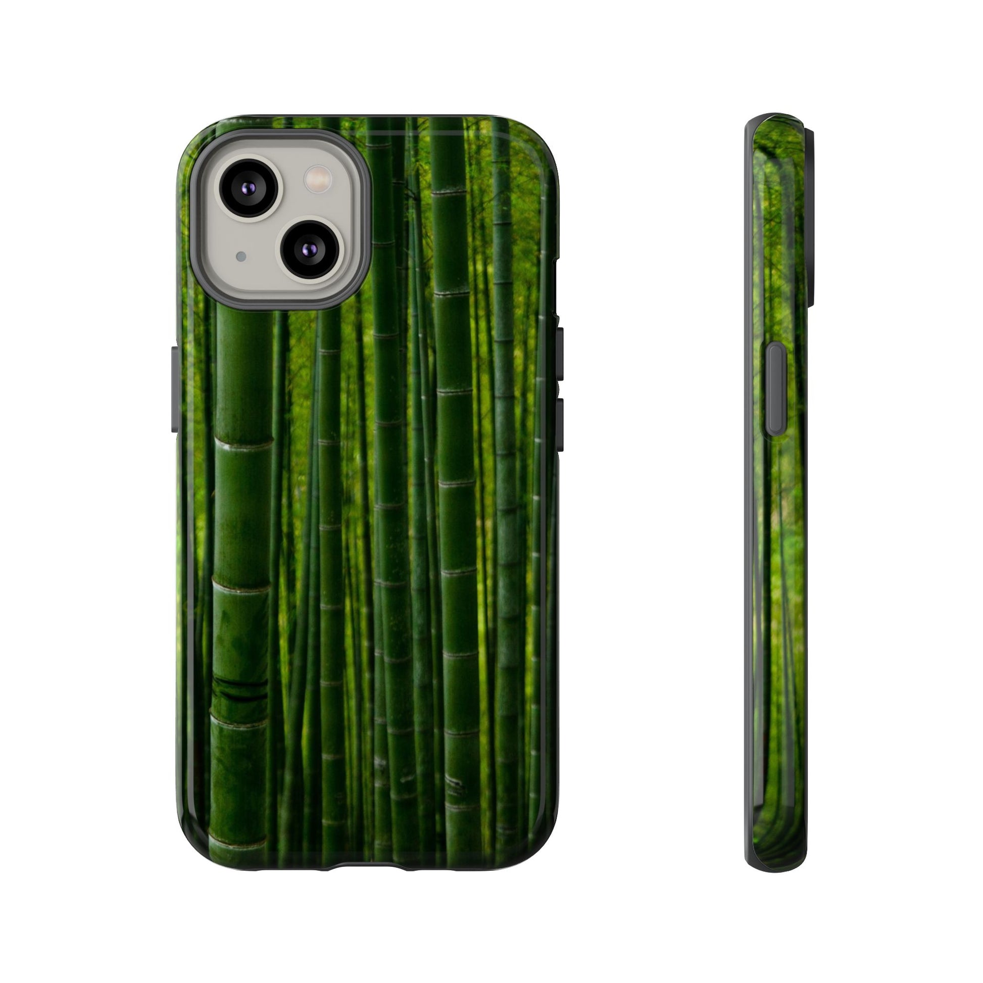 Bamboo Phone Case - Tough Cases, Nature Lover Gift, Eco-Friendly Phone Accessory, Greenery Design, Unique Smartphone Cover - FORMO