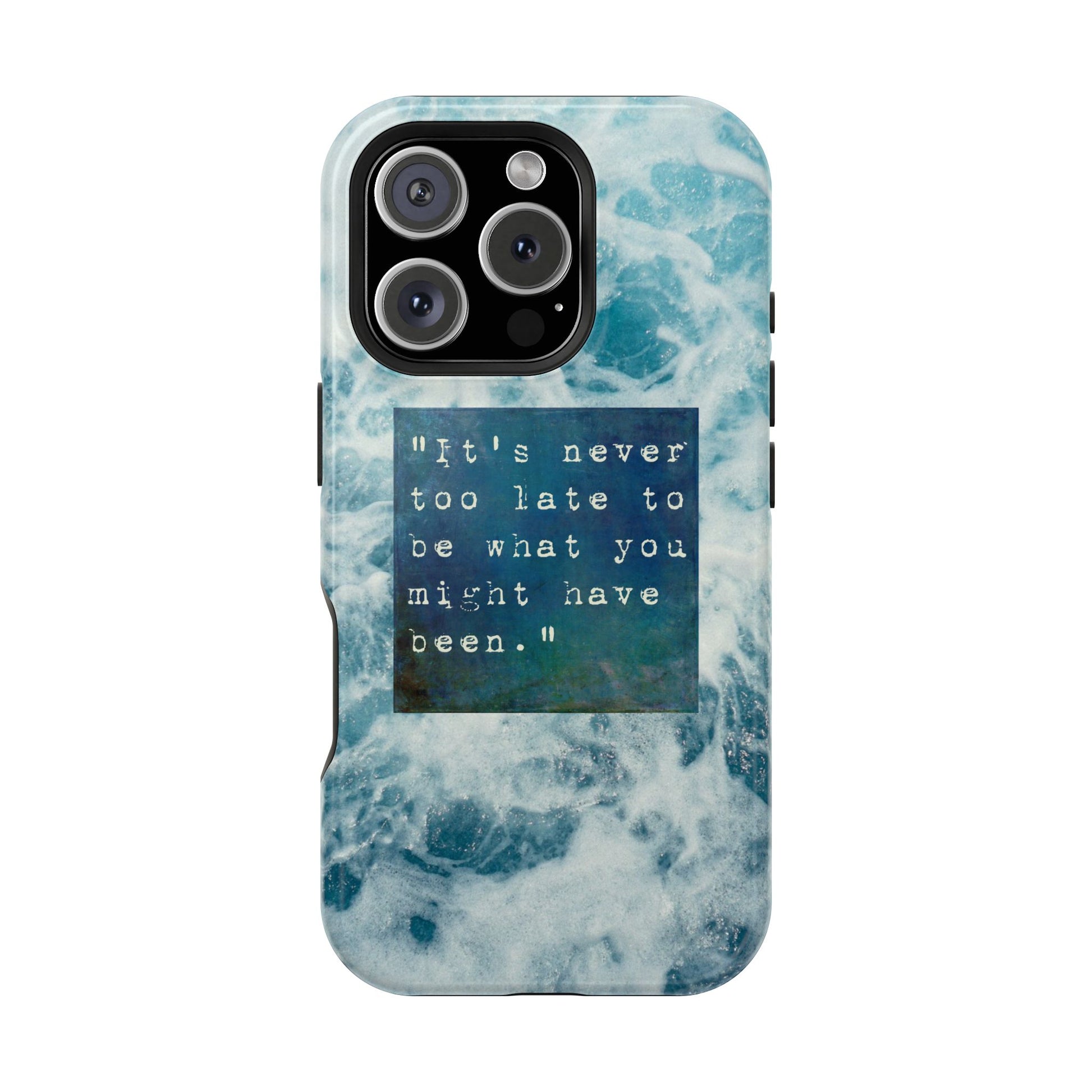 Inspirational Magnetic Phone Cases, Perfect Gift for Students, Motivational Phone Cover, Stylish Tough Case, Ocean Design Case, Fits iPhone - FORMO