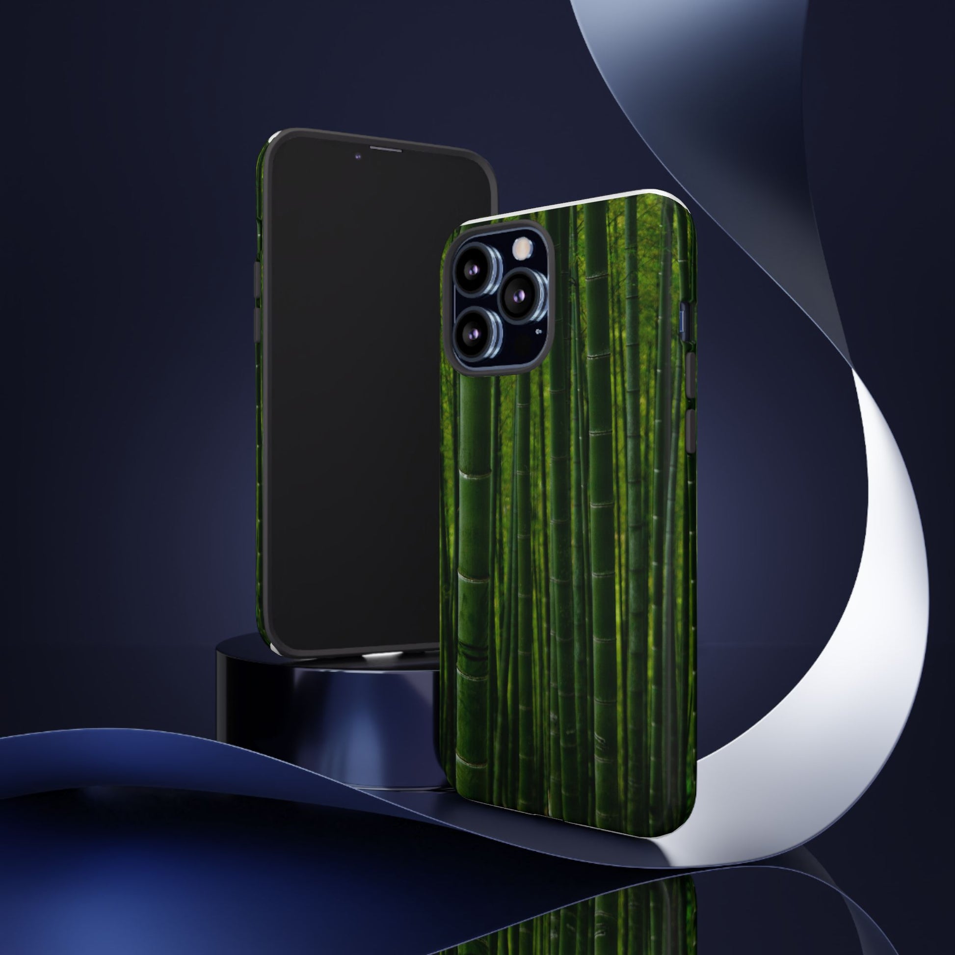 Bamboo Phone Case - Tough Cases, Nature Lover Gift, Eco-Friendly Phone Accessory, Greenery Design, Unique Smartphone Cover - FORMO