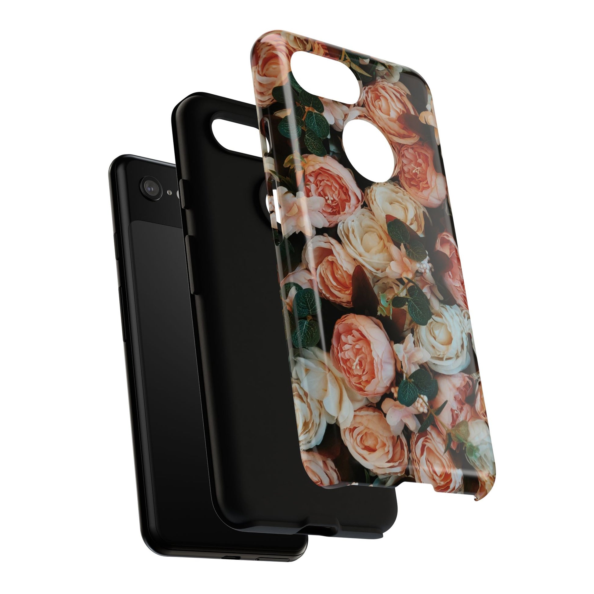 Floral Phone Case - Tough Cases, Rose Design, Floral Protection, Gift for Her, Cute Mobile Cover, Eco-Friendly Case - FORMO