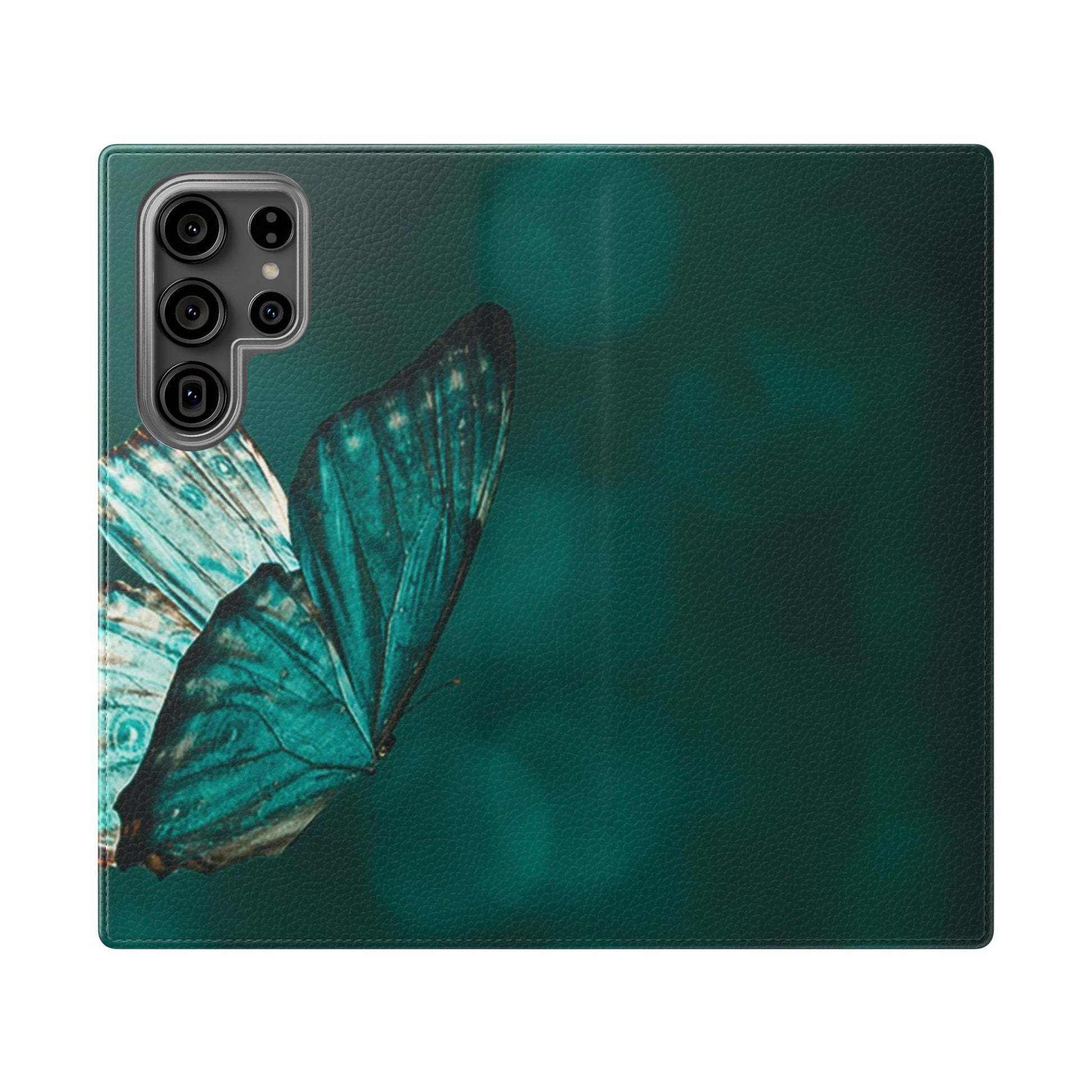 Butterfly Flip Case - Elegant Phone Wallet Cover, Nature Lovers, Gift for Her, Sustainable Fashion, Personalized Mobile Accessory - FORMO