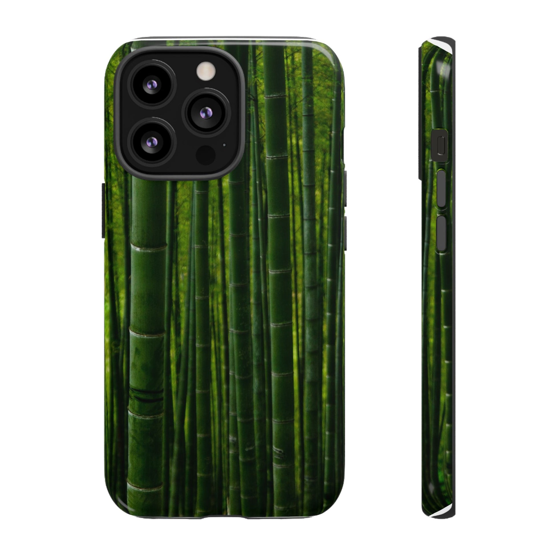 Bamboo Phone Case - Tough Cases, Nature Lover Gift, Eco-Friendly Phone Accessory, Greenery Design, Unique Smartphone Cover - FORMO