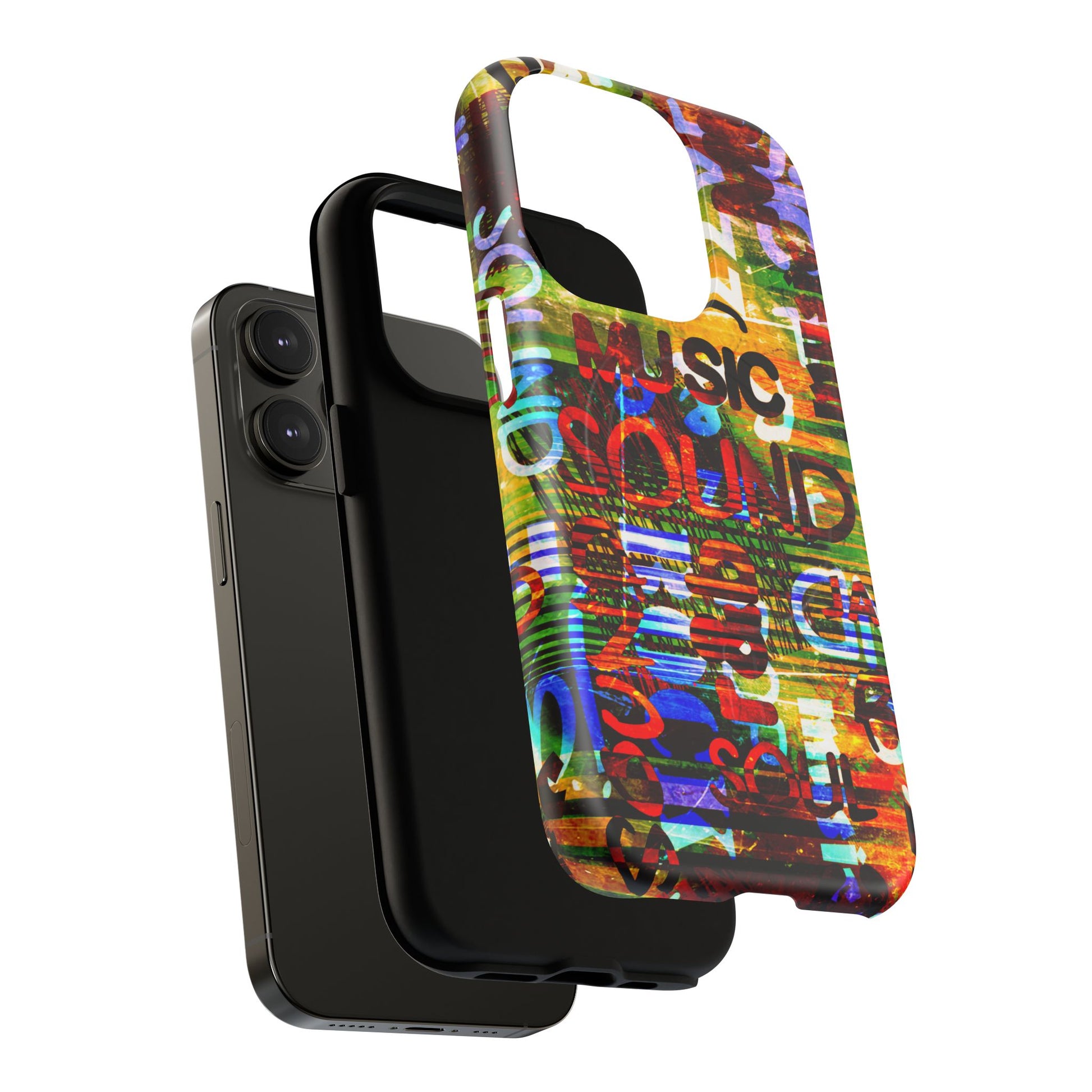Colorful Music-Themed Phone Case (iPhone & Samsung Compatible) - FORMO