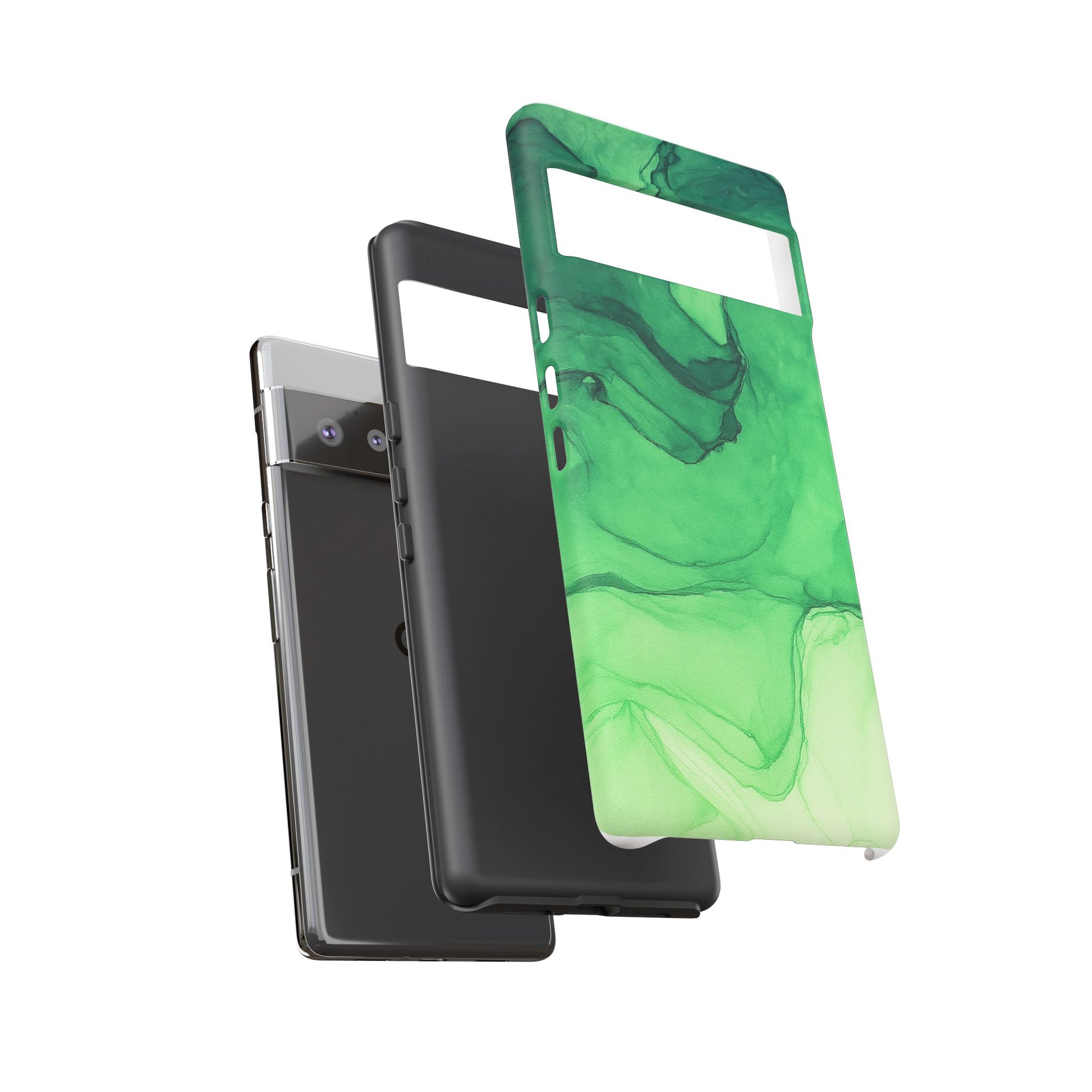 Stylish Phone Case for Nature Lovers, Tough Cases, Green Marble Design, Organic Aesthetic, Unique Gift, Eco-friendly Accessories