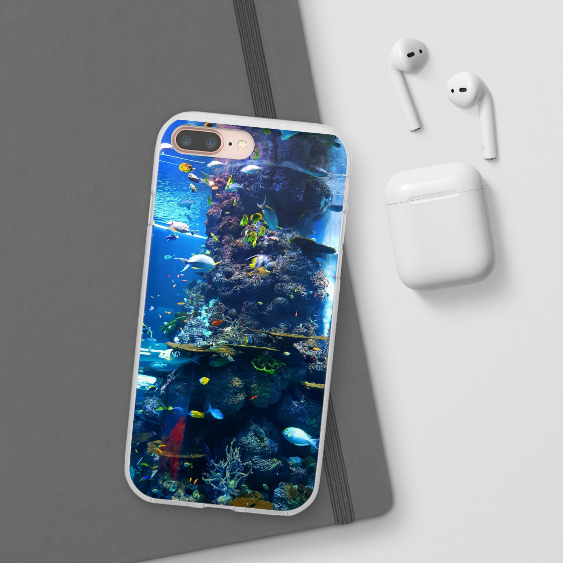 Underwater Paradise Phone Case, Flexible Mobile Cover, Ocean Lover Gift, Marine Life, Beach Decor, Sea Life Accessories - FORMO
