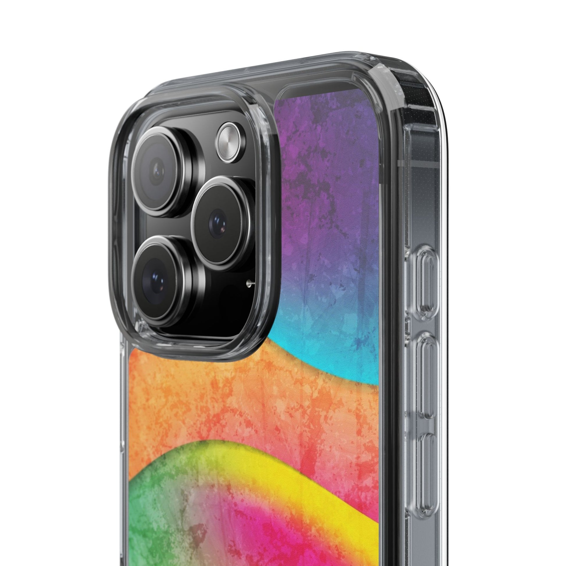 Rainbow Pattern Clear Phone Case (iPhone & Samsung Compatible) - FORMO
