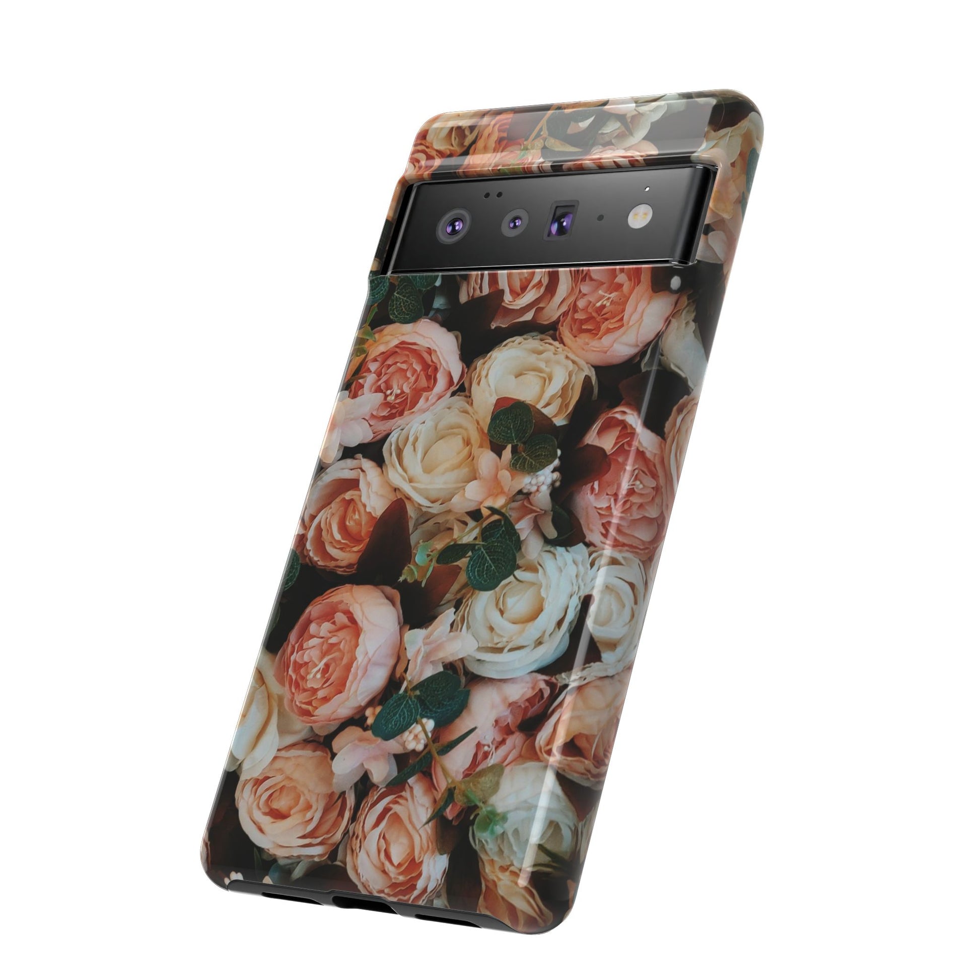 Floral Phone Case - Tough Cases, Rose Design, Floral Protection, Gift for Her, Cute Mobile Cover, Eco-Friendly Case - FORMO