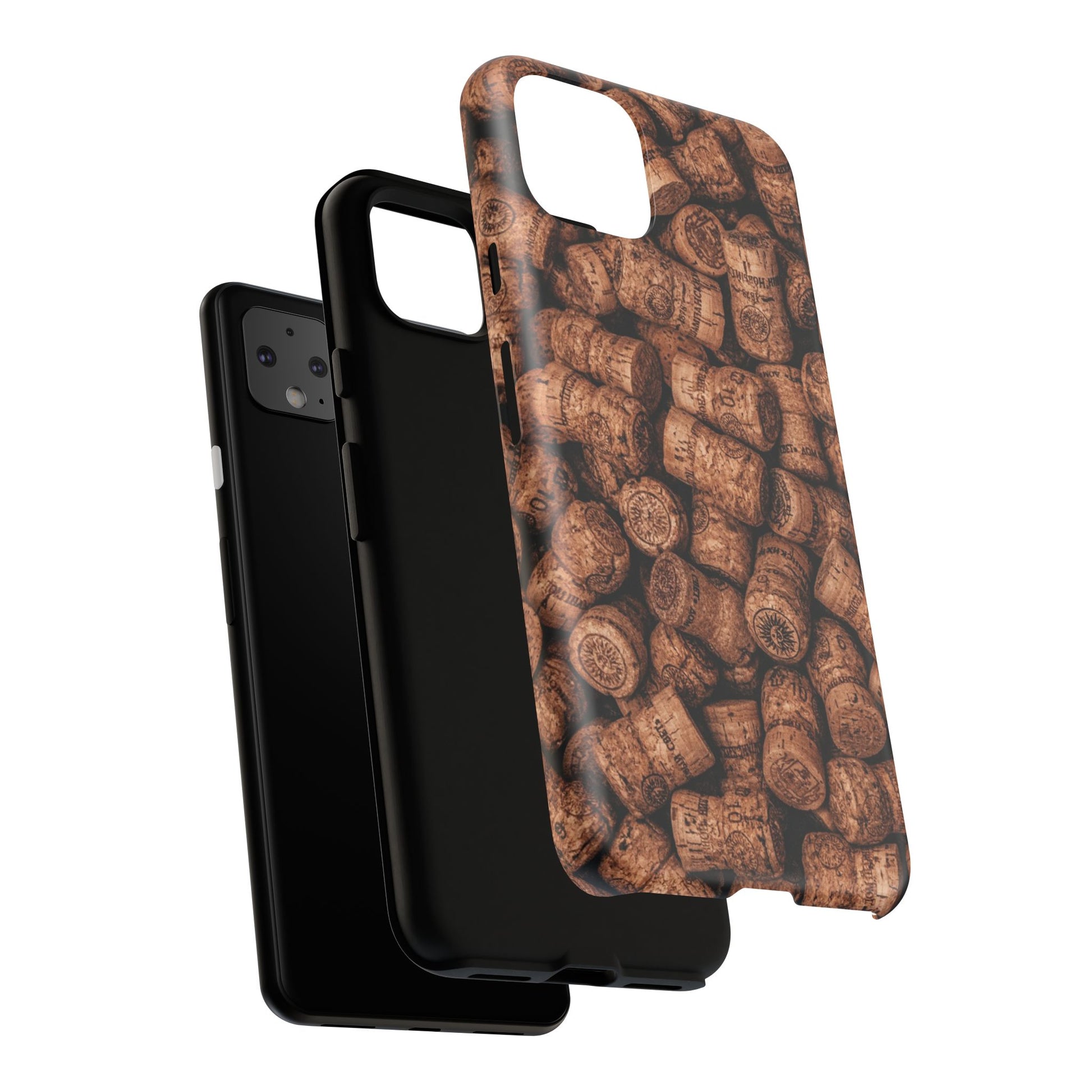Cork Pattern Phone Case - Eco-Friendly, Vintage Style, Rustic Gifts for Wine Lovers, Housewarming, Birthday, Unique Gift - FORMO