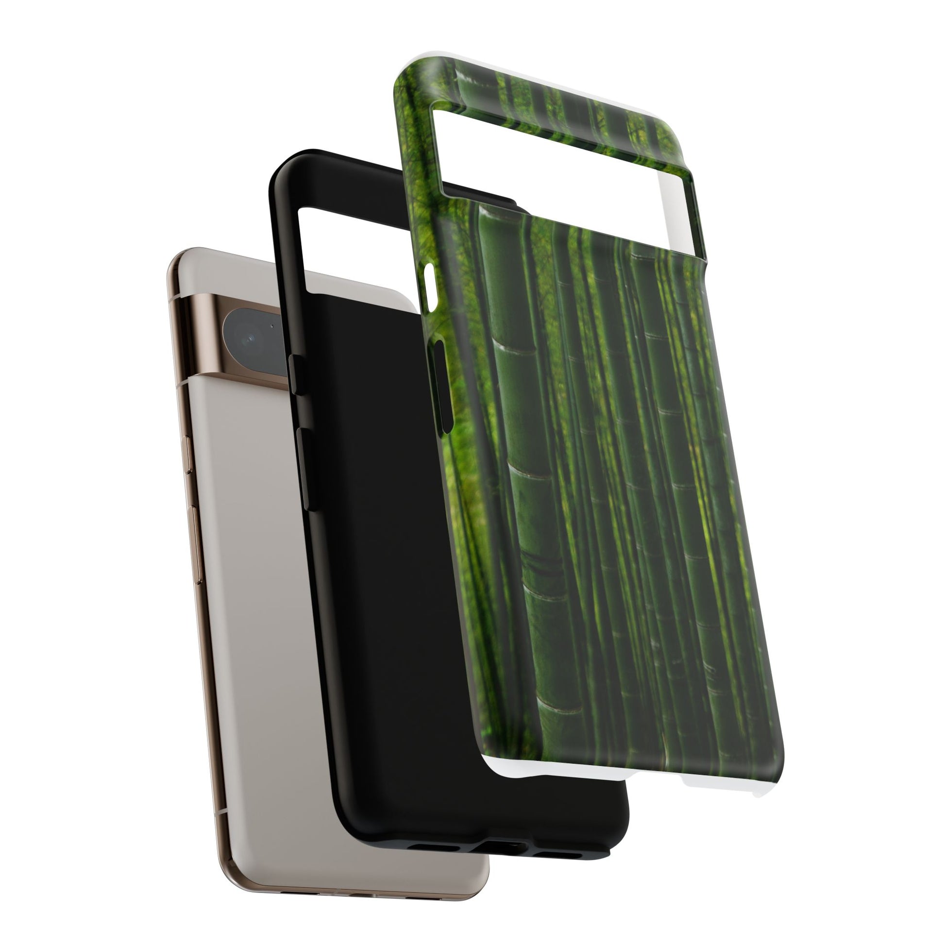 Bamboo Phone Case - Tough Cases, Nature Lover Gift, Eco-Friendly Phone Accessory, Greenery Design, Unique Smartphone Cover - FORMO