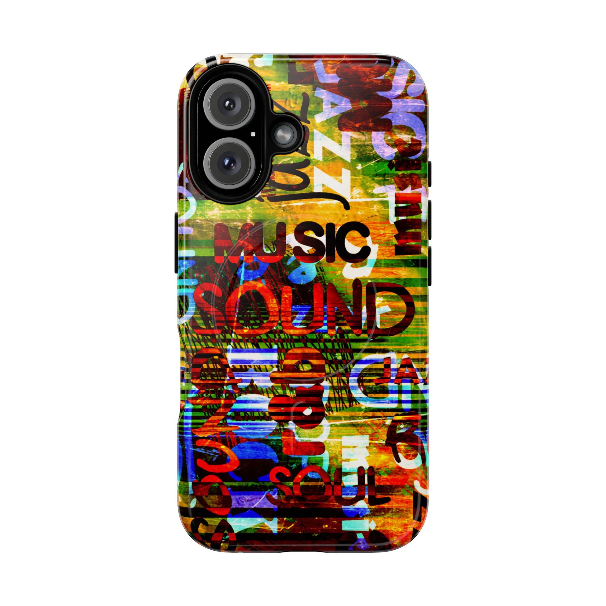 Colorful Music-Themed Phone Case (iPhone & Samsung Compatible) - FORMO