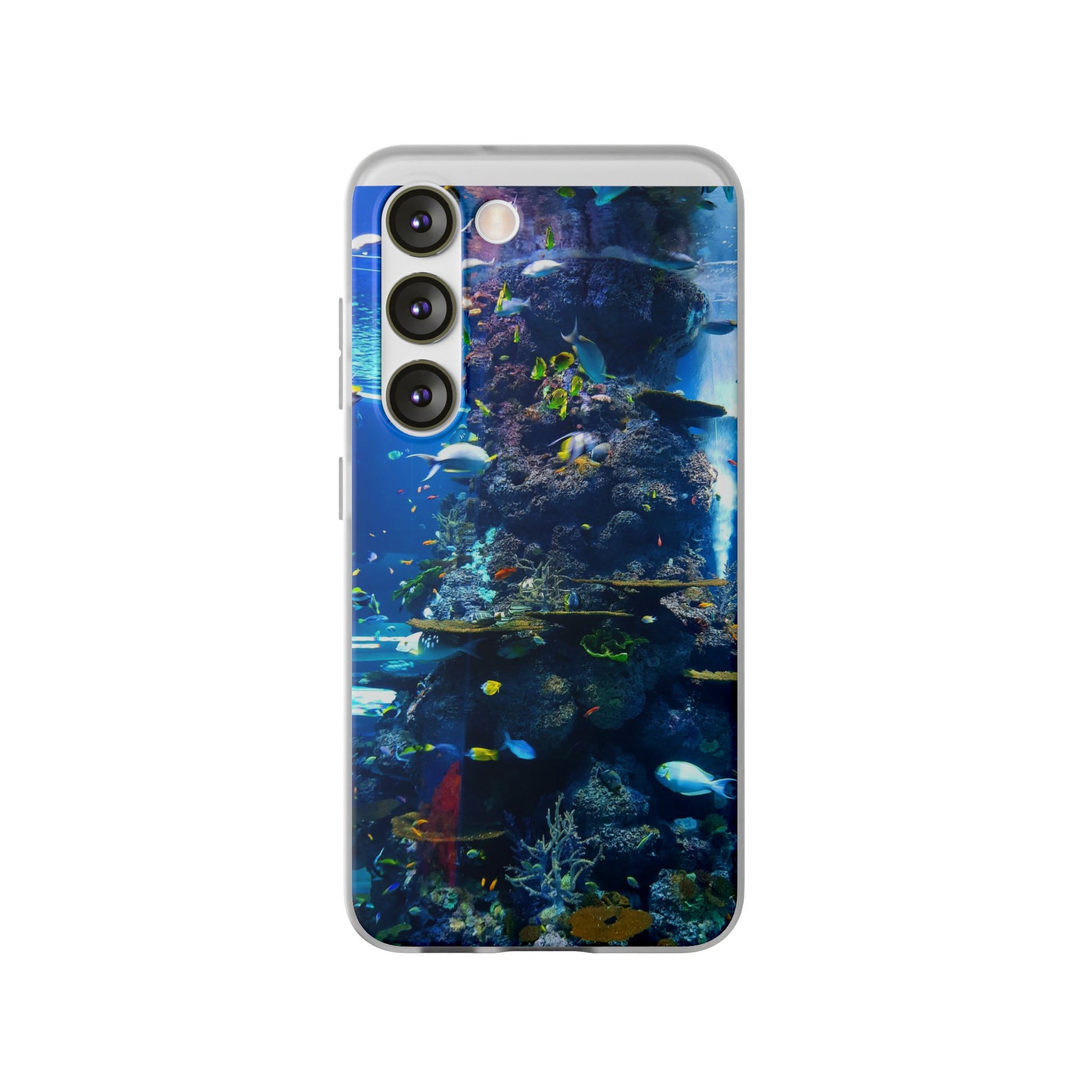 Underwater Paradise Phone Case, Flexible Mobile Cover, Ocean Lover Gift, Marine Life, Beach Decor, Sea Life Accessories - FORMO