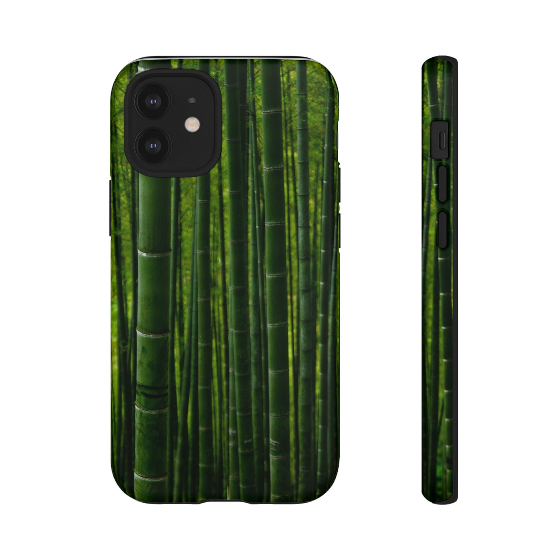 Bamboo Phone Case - Tough Cases, Nature Lover Gift, Eco-Friendly Phone Accessory, Greenery Design, Unique Smartphone Cover - FORMO