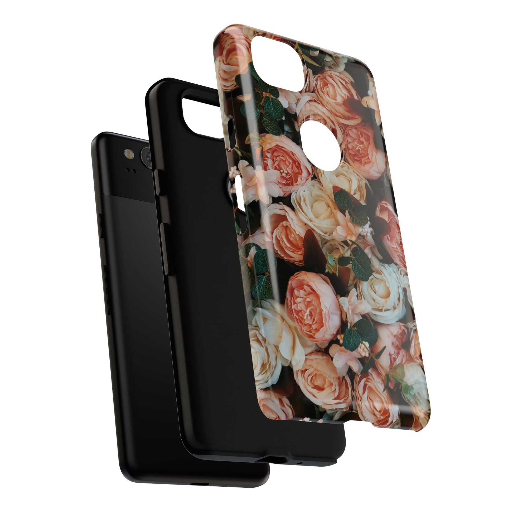 Floral Phone Case - Tough Cases, Rose Design, Floral Protection, Gift for Her, Cute Mobile Cover, Eco-Friendly Case - FORMO