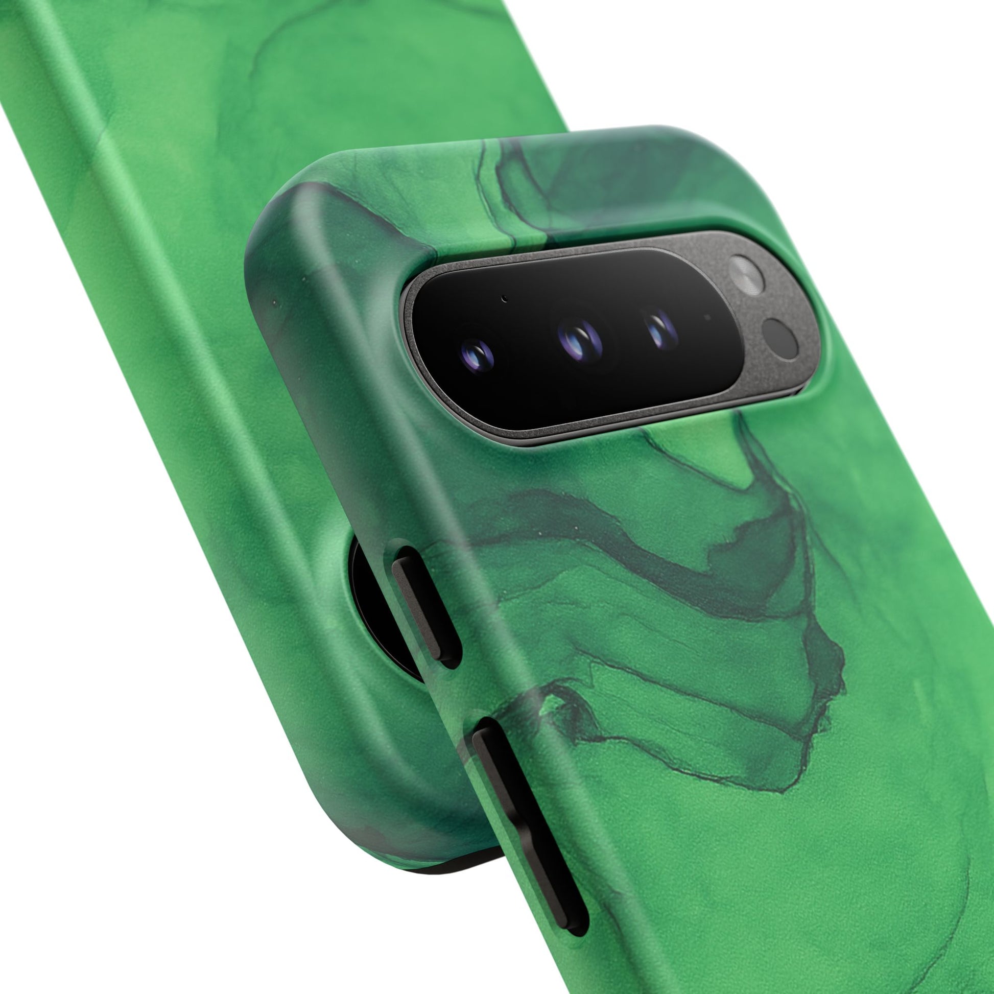 Stylish Phone Case for Nature Lovers, Tough Cases, Green Marble Design, Organic Aesthetic, Unique Gift, Eco-friendly Accessories