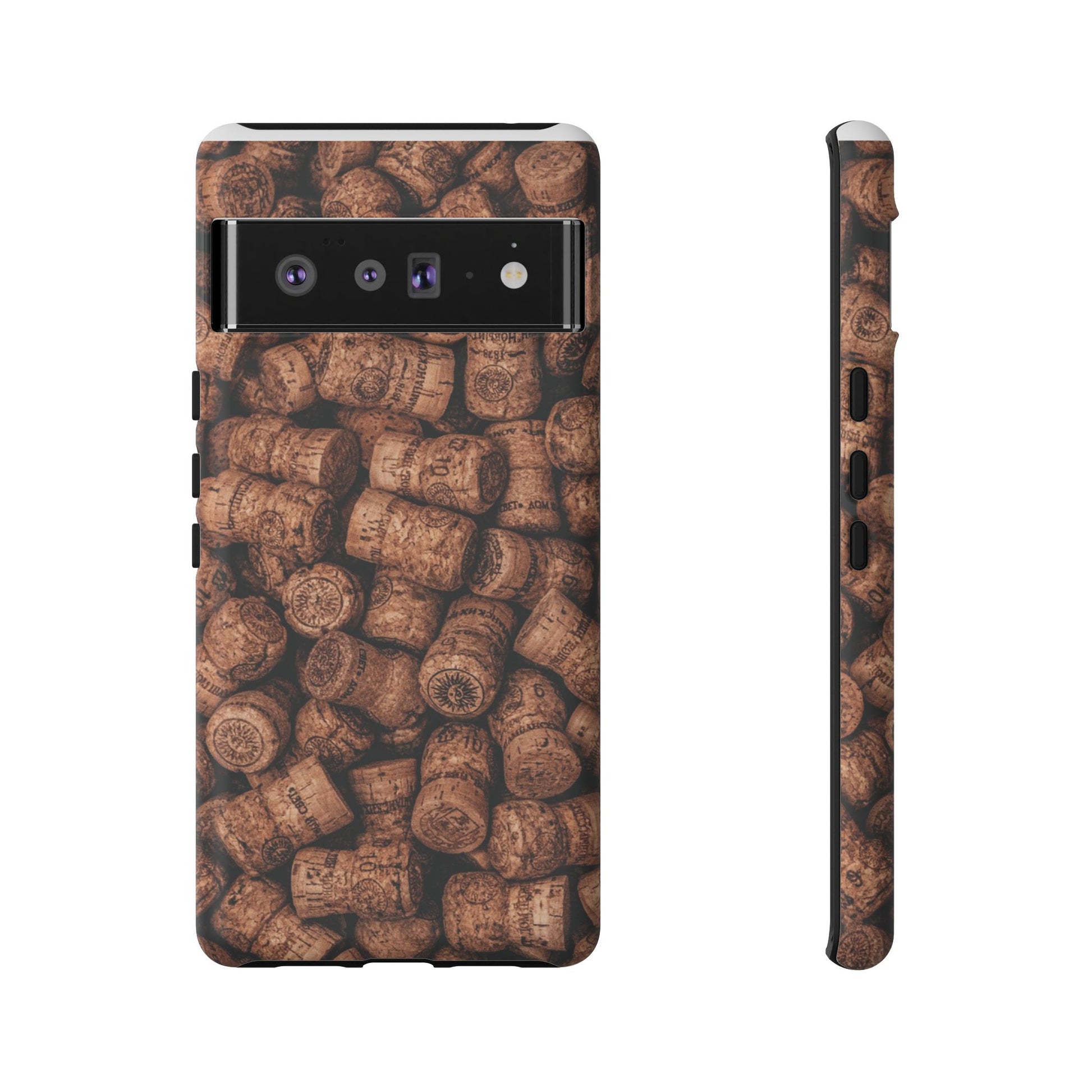 Cork Pattern Phone Case - Eco-Friendly, Vintage Style, Rustic Gifts for Wine Lovers, Housewarming, Birthday, Unique Gift - FORMO