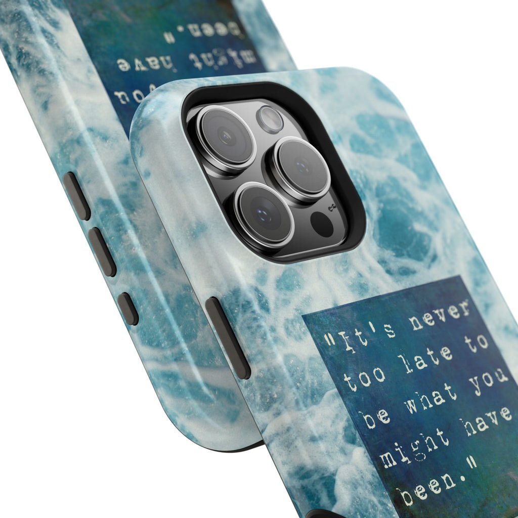 Inspirational Magnetic Phone Cases, Perfect Gift for Students, Motivational Phone Cover, Stylish Tough Case, Ocean Design Case, Fits iPhone - FORMO