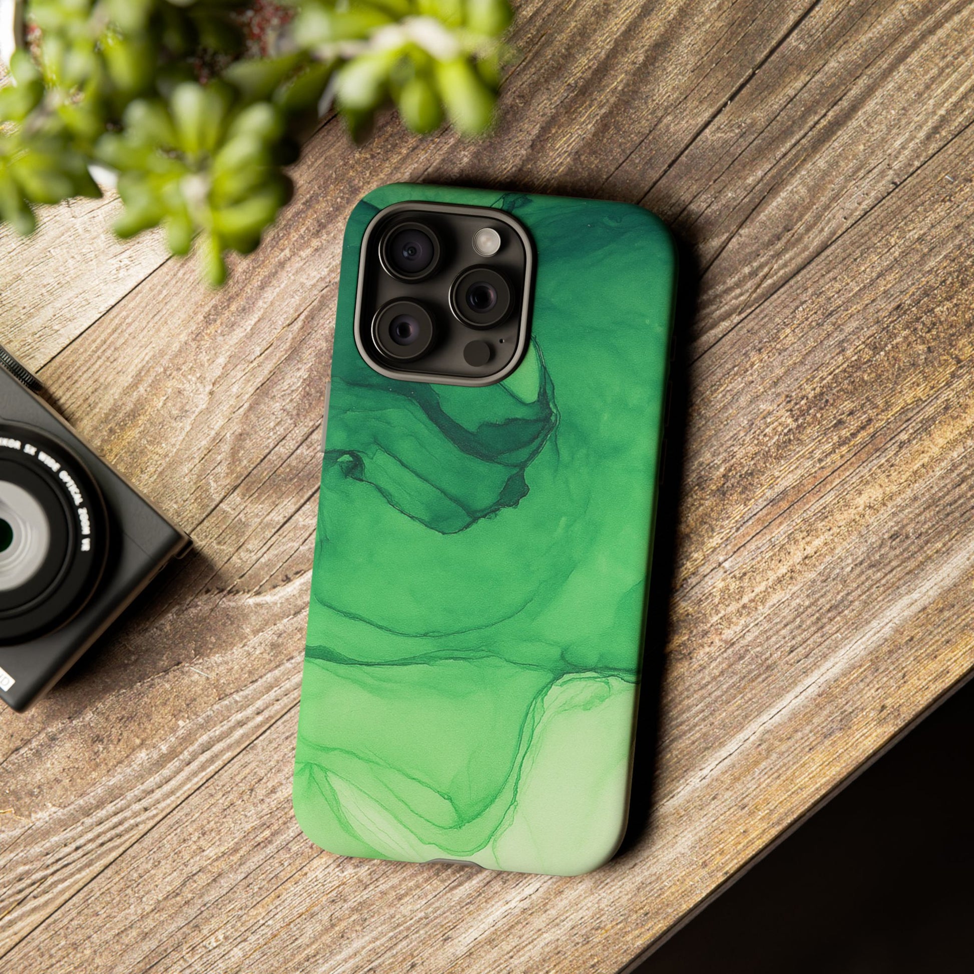 Stylish Phone Case for Nature Lovers, Tough Cases, Green Marble Design, Organic Aesthetic, Unique Gift, Eco-friendly Accessories
