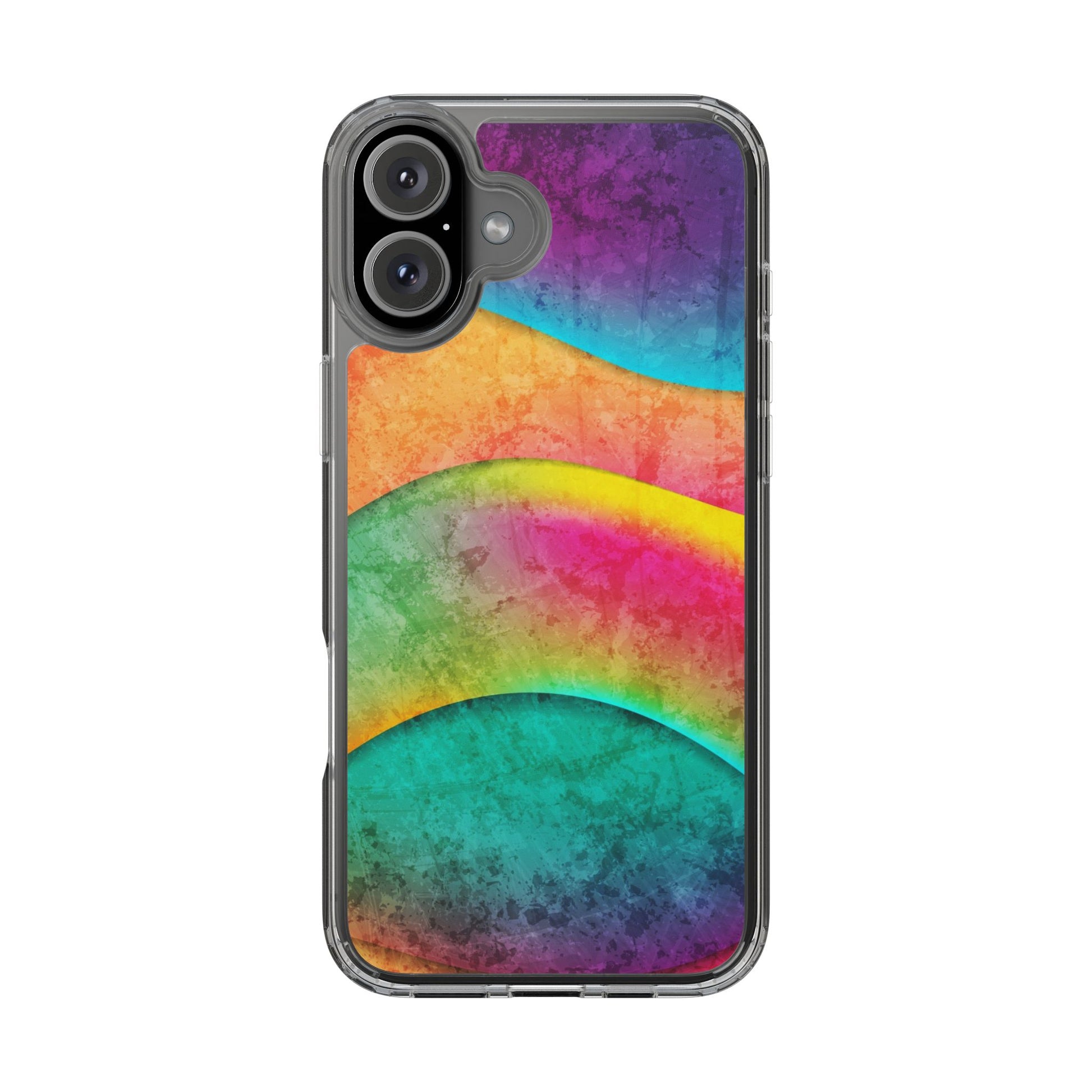 Rainbow Pattern Clear Phone Case (iPhone & Samsung Compatible) - FORMO
