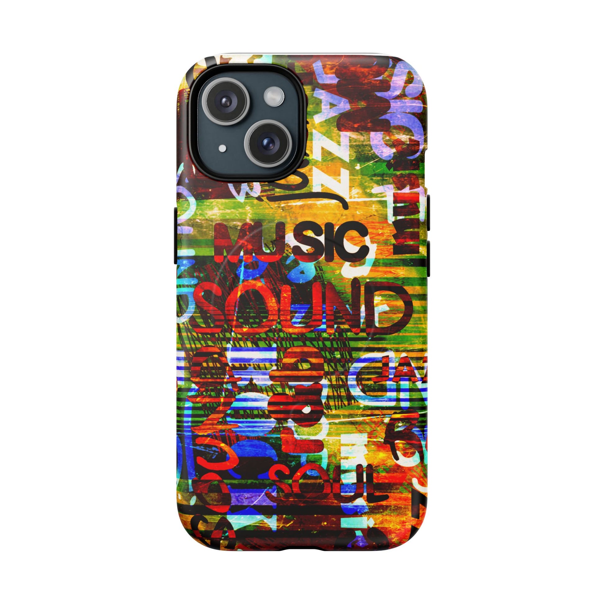 Colorful Music-Themed Phone Case (iPhone & Samsung Compatible) - FORMO