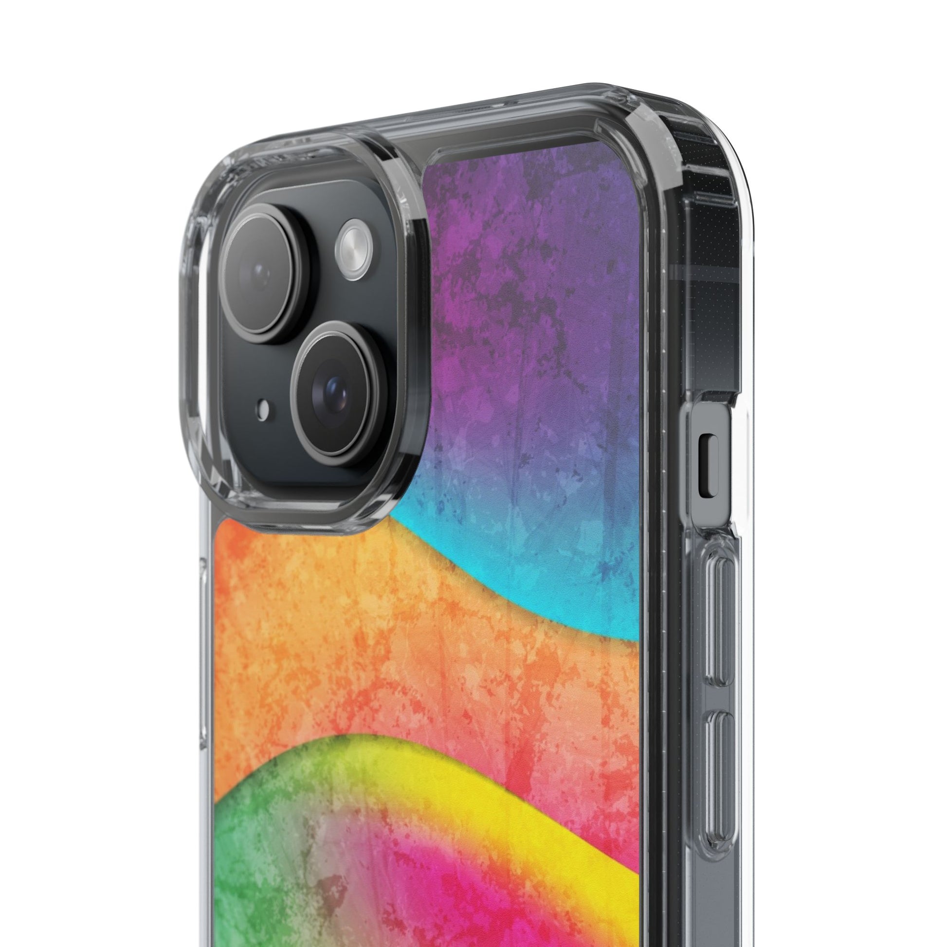 Rainbow Pattern Clear Phone Case (iPhone & Samsung Compatible) - FORMO