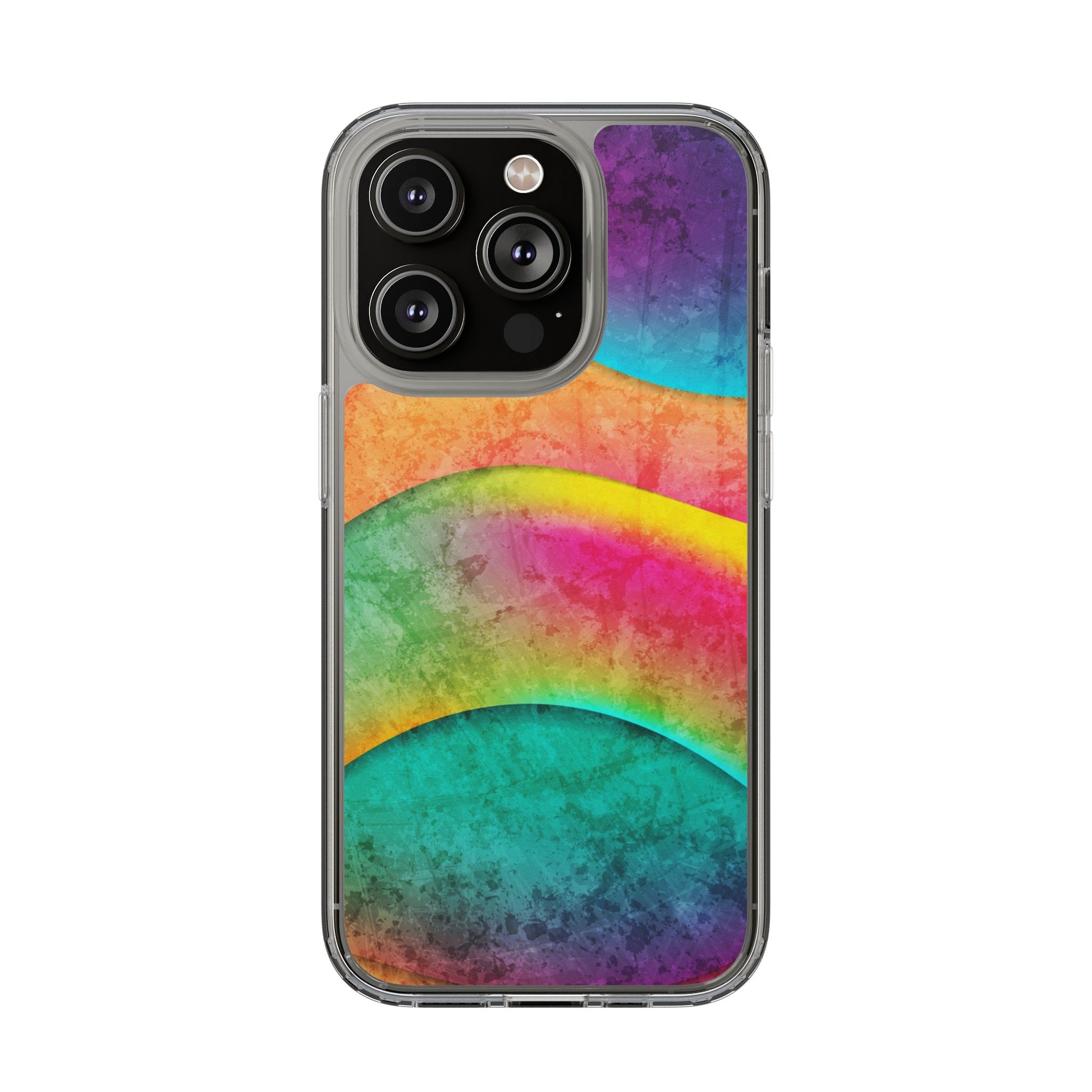 Rainbow Pattern Clear Phone Case (iPhone & Samsung Compatible) - FORMO