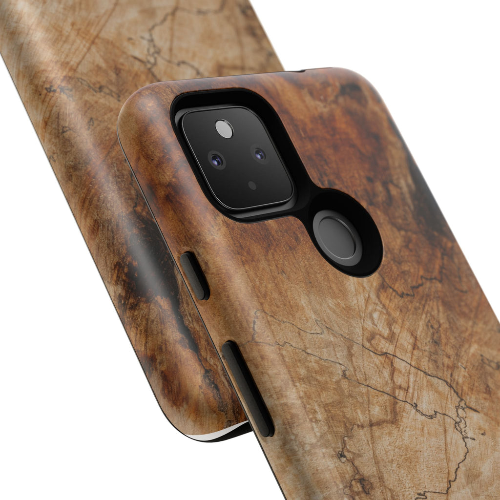 Woodland-Inspired Phone Case | Tough Cases, Natural Wood Grain Cover, Rustic Tech Accessory, Nature Lover Gift, Eco-Friendly - FORMO