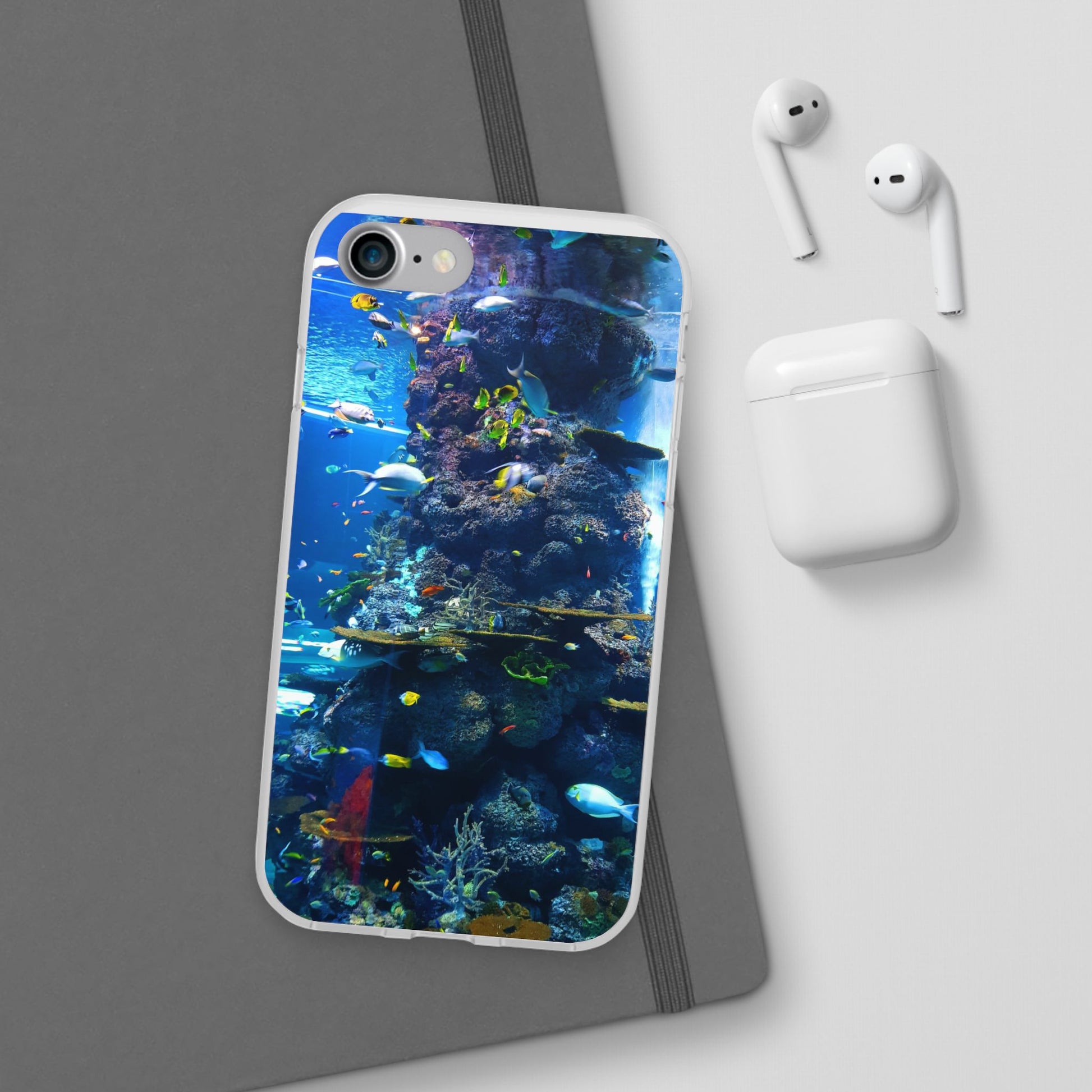 Underwater Paradise Phone Case, Flexible Mobile Cover, Ocean Lover Gift, Marine Life, Beach Decor, Sea Life Accessories - FORMO