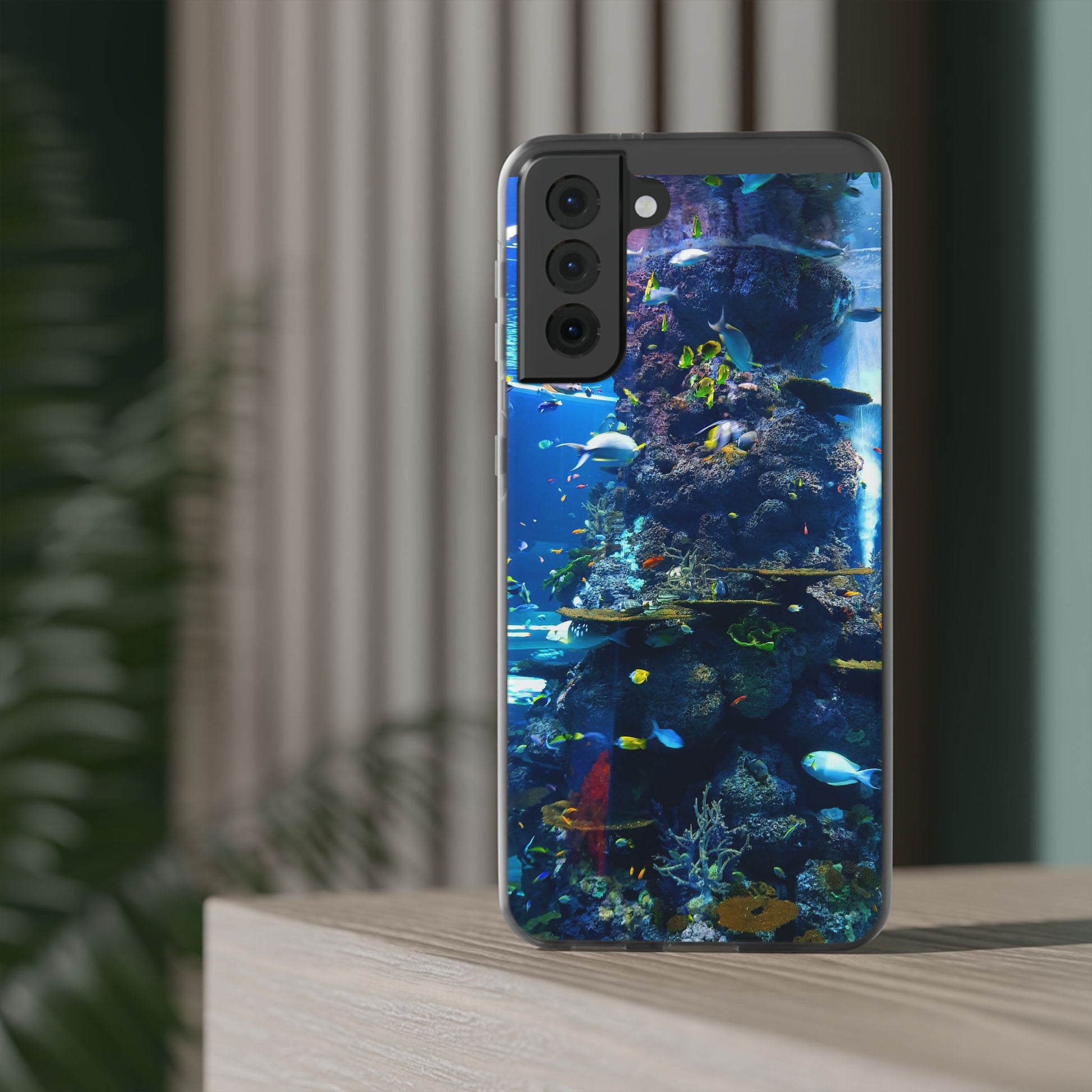 Underwater Paradise Phone Case, Flexible Mobile Cover, Ocean Lover Gift, Marine Life, Beach Decor, Sea Life Accessories - FORMO
