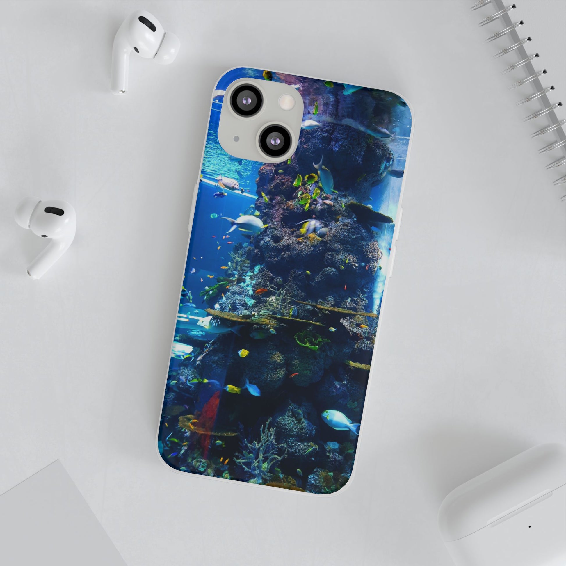 Underwater Paradise Phone Case, Flexible Mobile Cover, Ocean Lover Gift, Marine Life, Beach Decor, Sea Life Accessories - FORMO